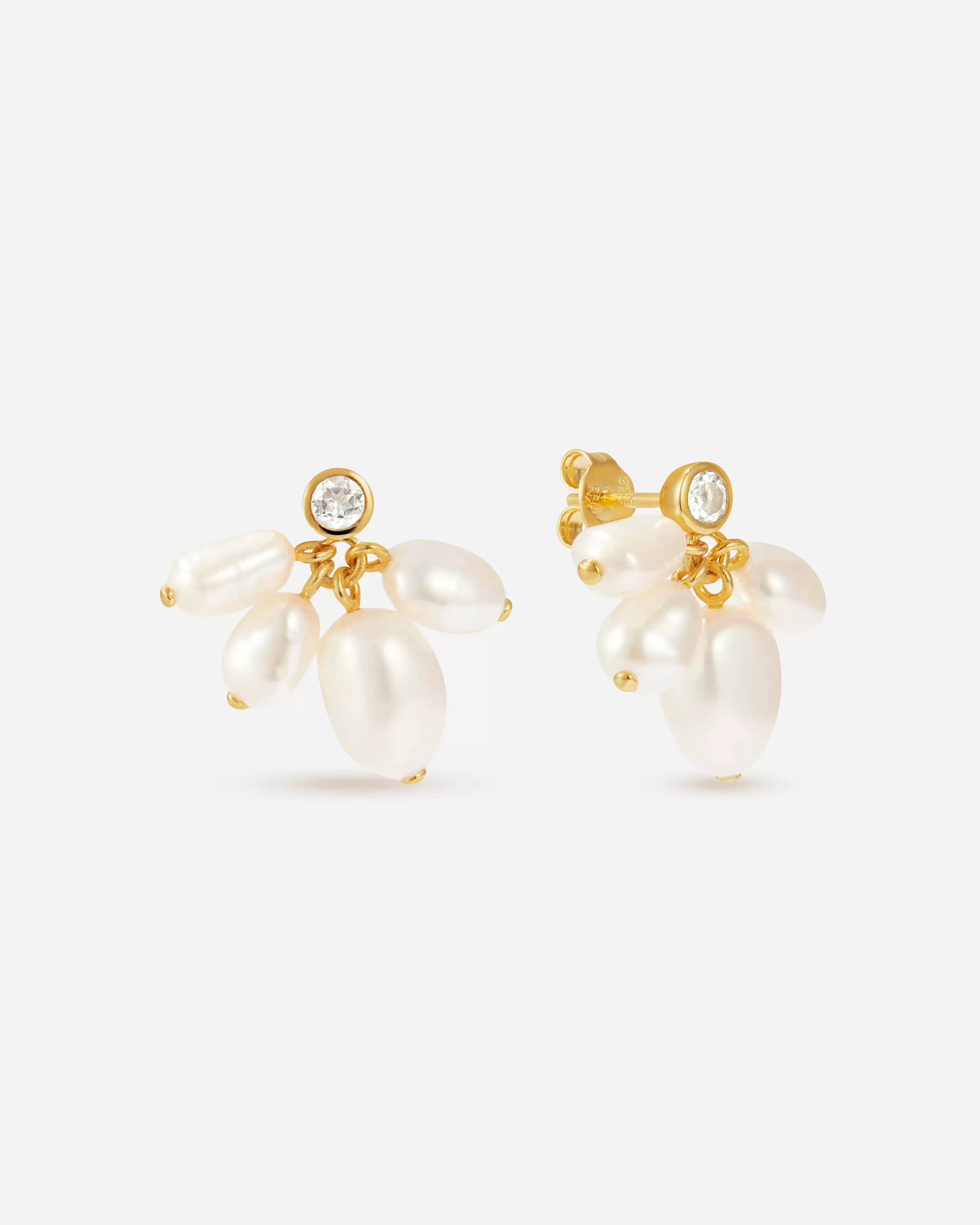 BRUNA The Label Studs | Perlen^Airelles Studs 18k Gold Vermeil & Perlen