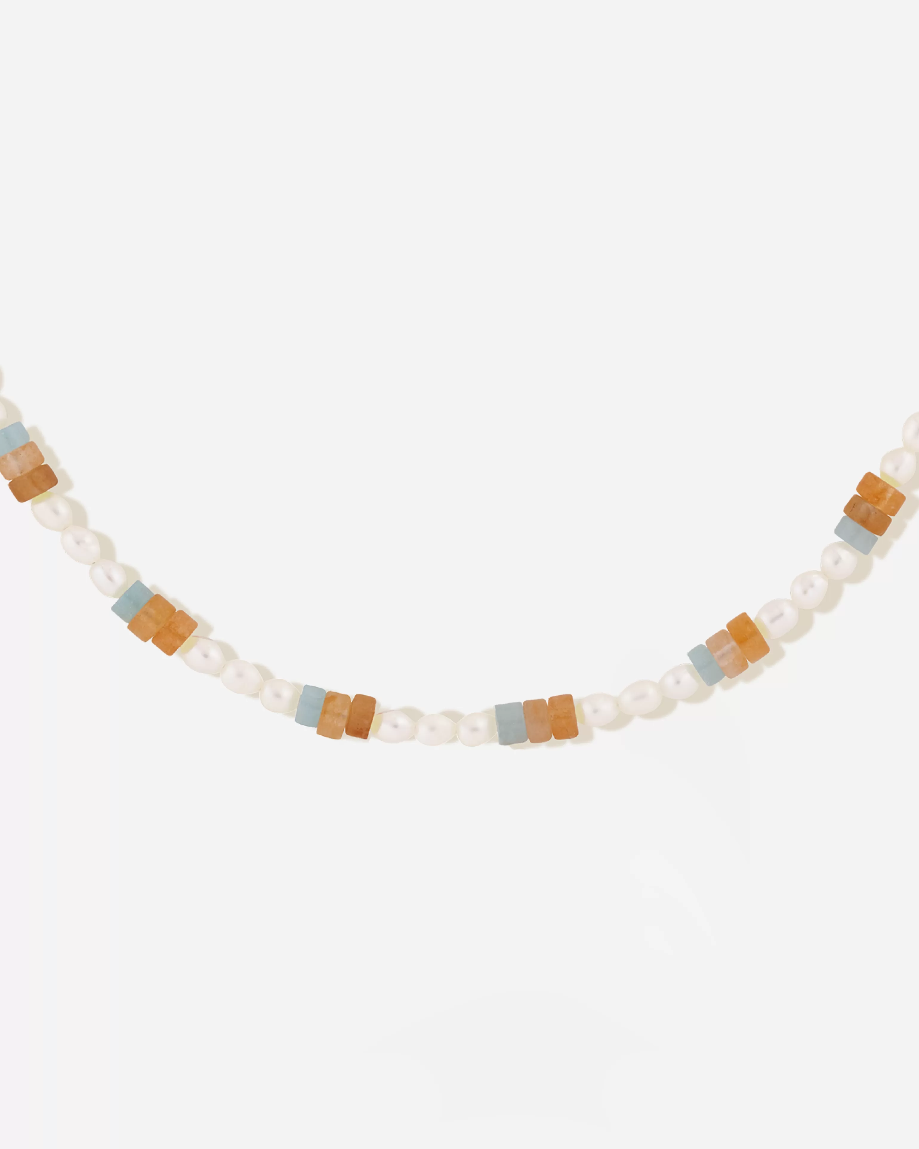 BRUNA The Label Perlen | Bunt^Azur Necklace 18k Gold Vermeil & Perlen