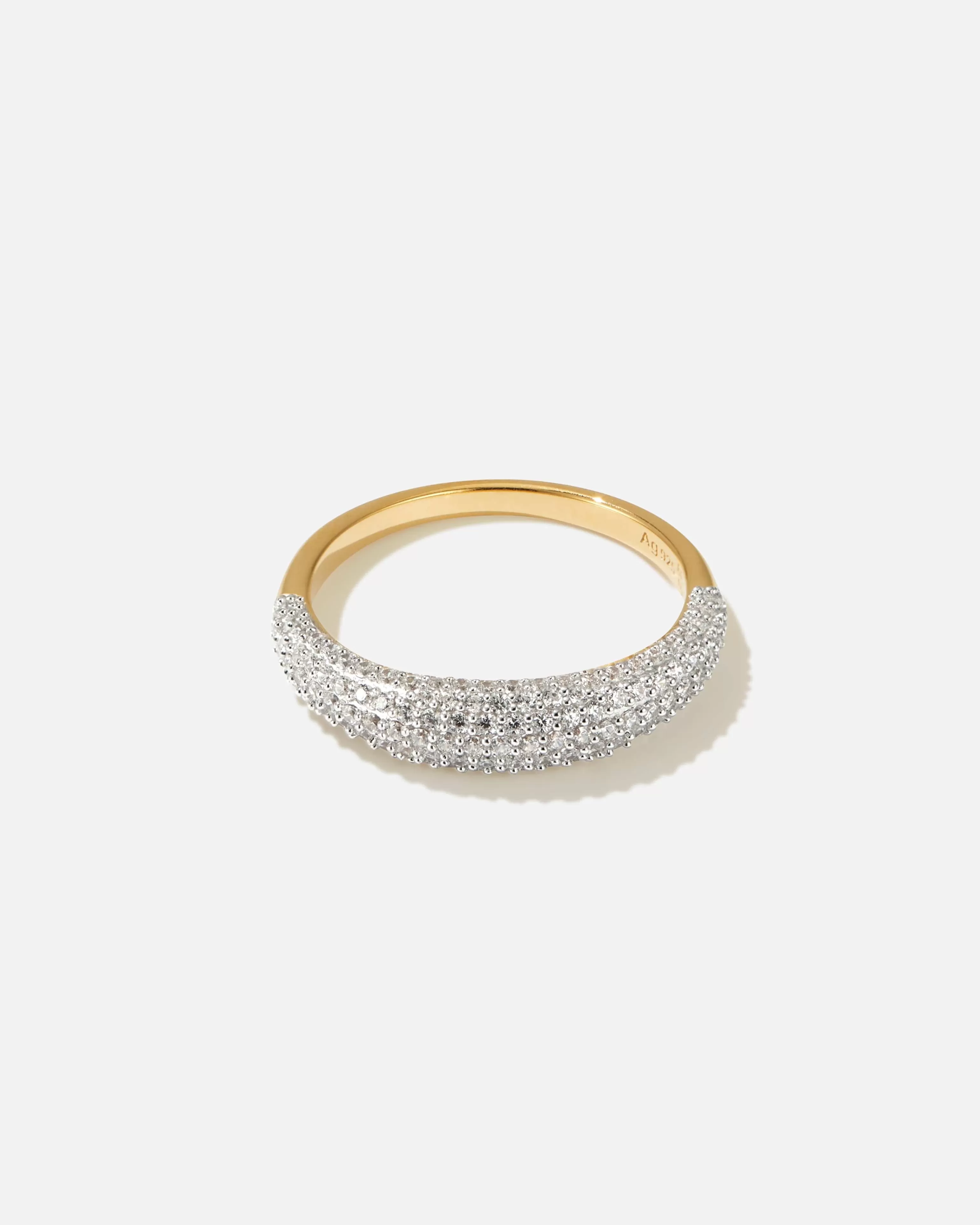 BRUNA The Label Statement^Belluno Ring 18k Gold Vermeil & Edelsteine