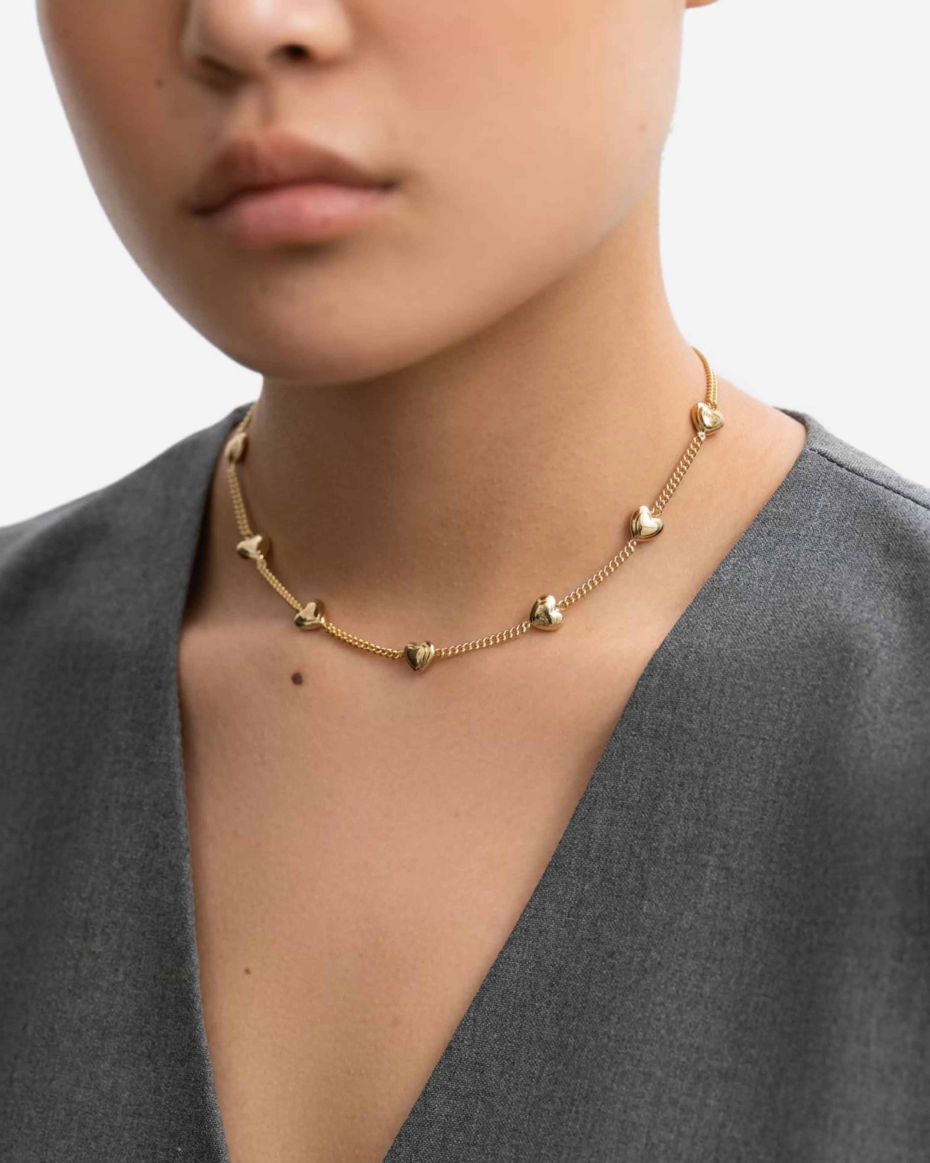 BRUNA The Label Choker | Statement^Bisous Choker 18k Gold Vermeil