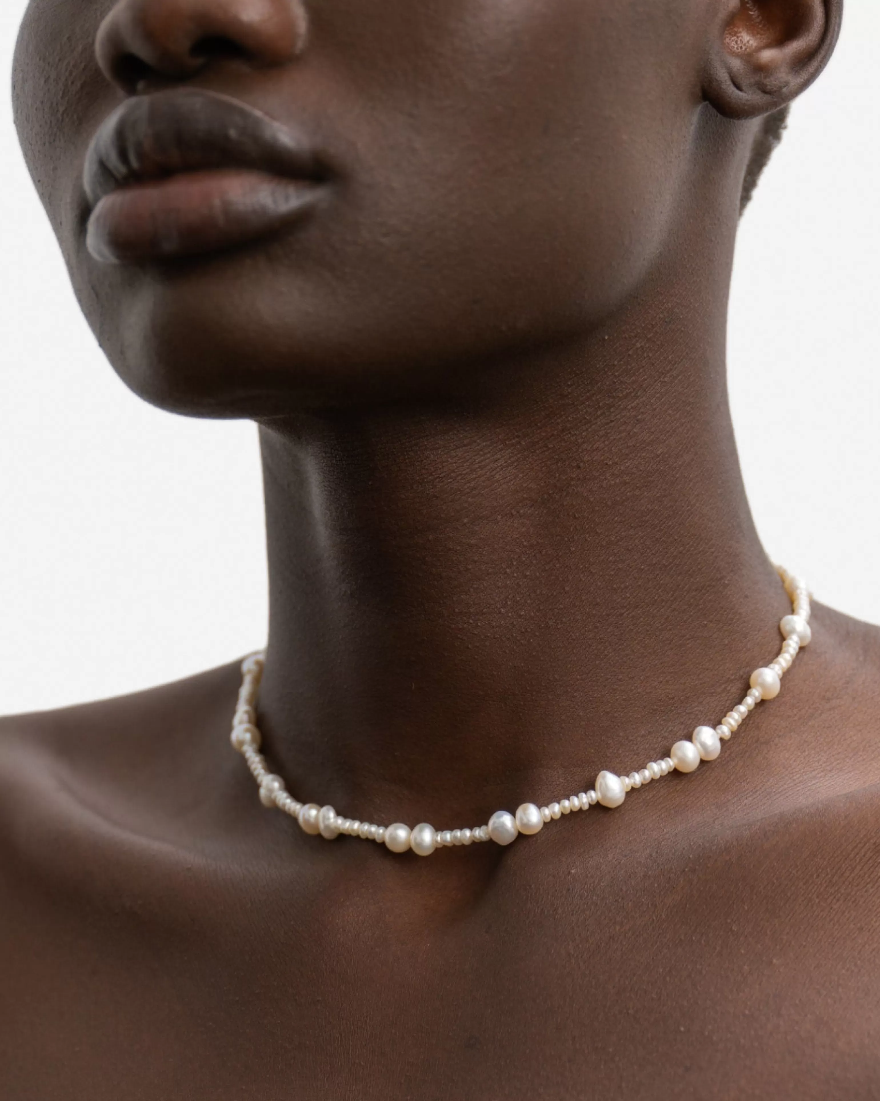 BRUNA The Label Perlen | Choker^Borchia Choker 18k Gold Vermeil & Perlen