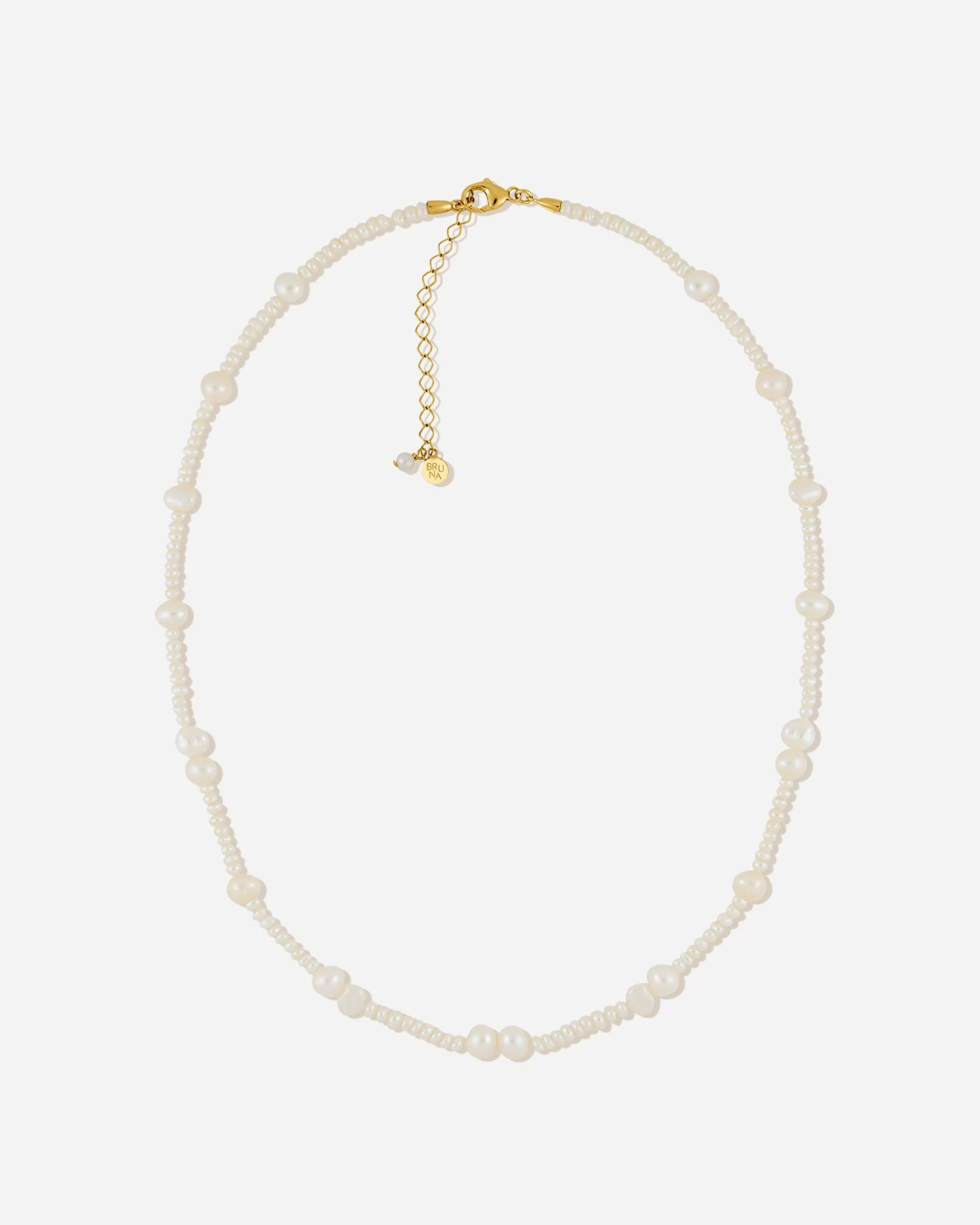 BRUNA The Label Perlen^Borchia Necklace 18k Gold Vermeil & Perlen