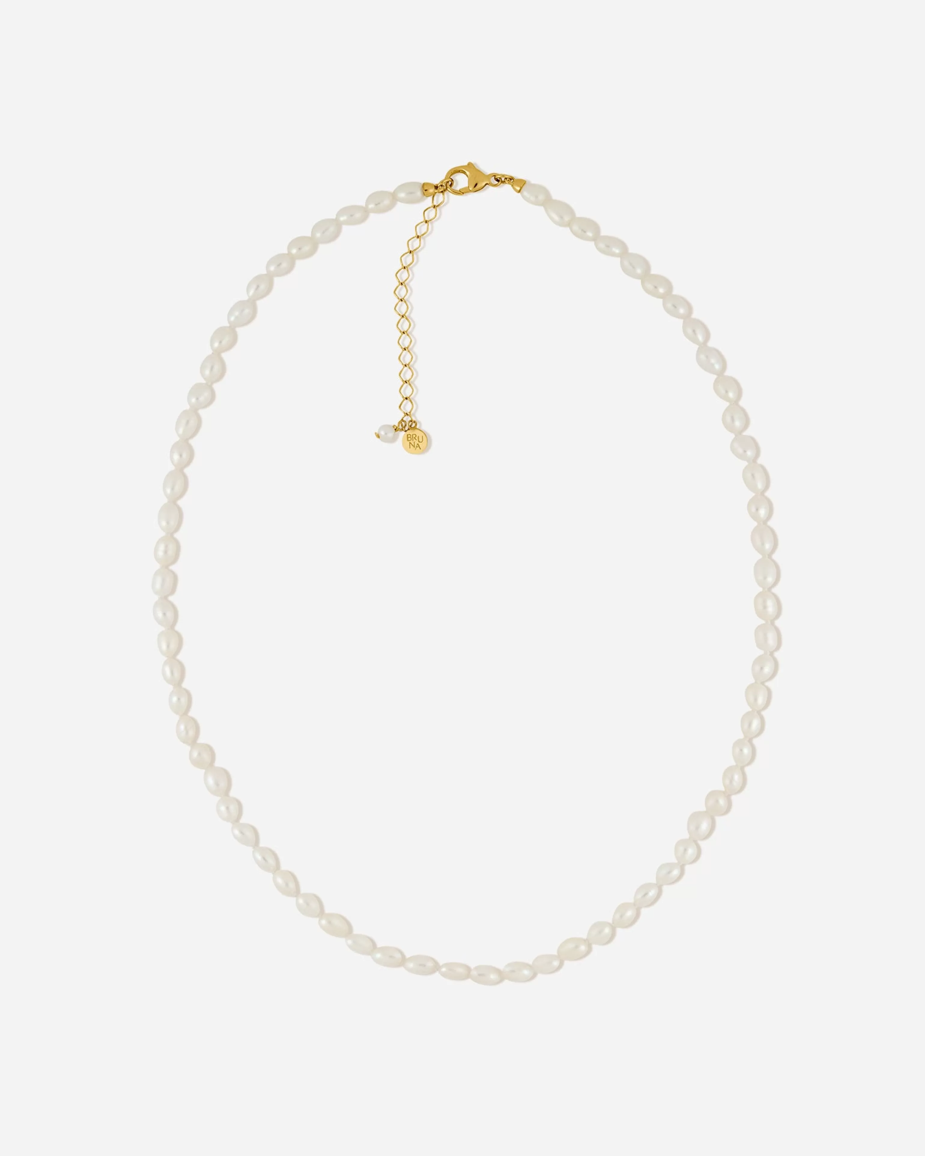 BRUNA The Label Perlen | Statement^Catania Necklace 18k Gold Vermeil & Perlen