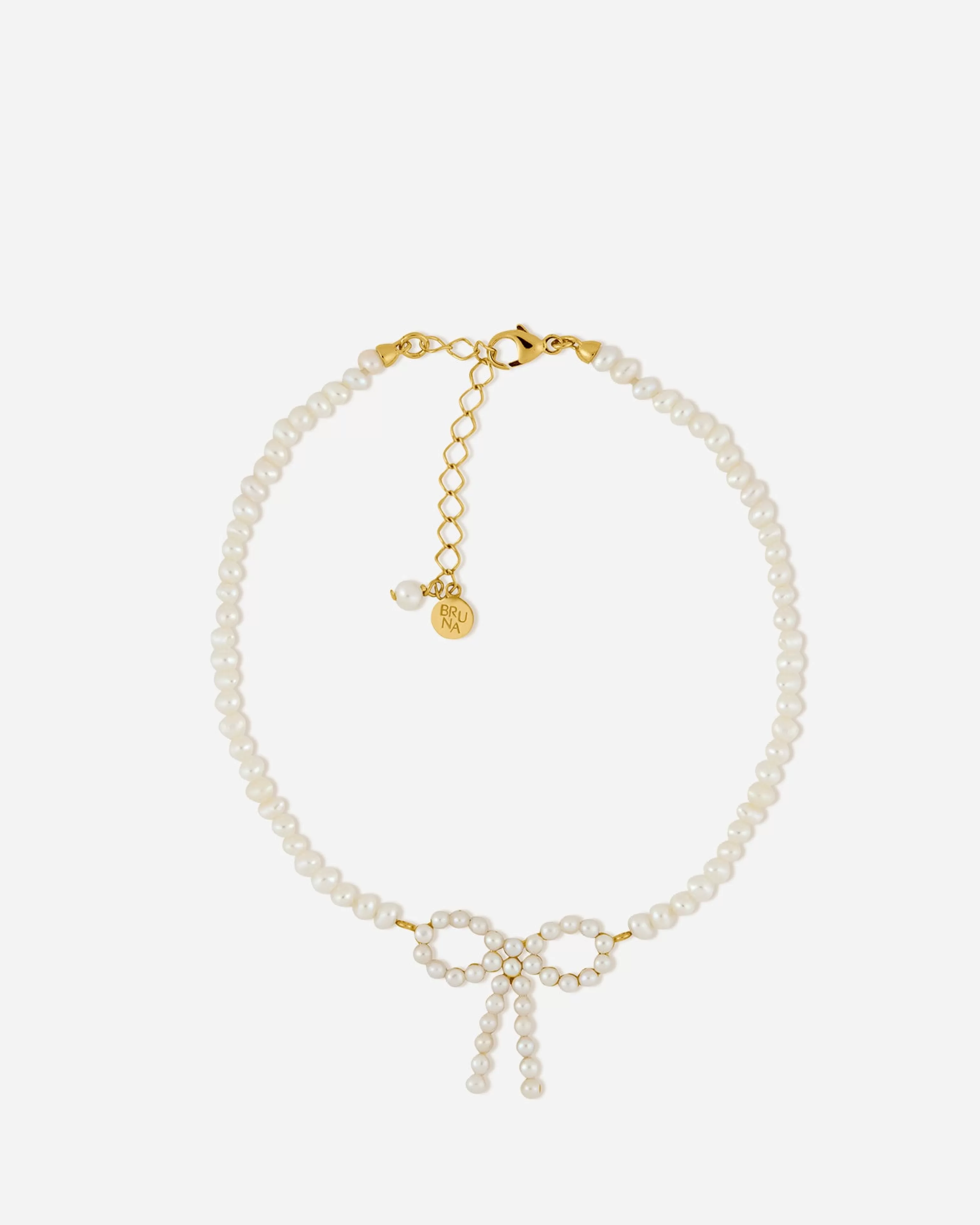 BRUNA The Label Fußkettchen Mit Perlen^Chéri Anklet 18k Gold Vermeil & Perlen