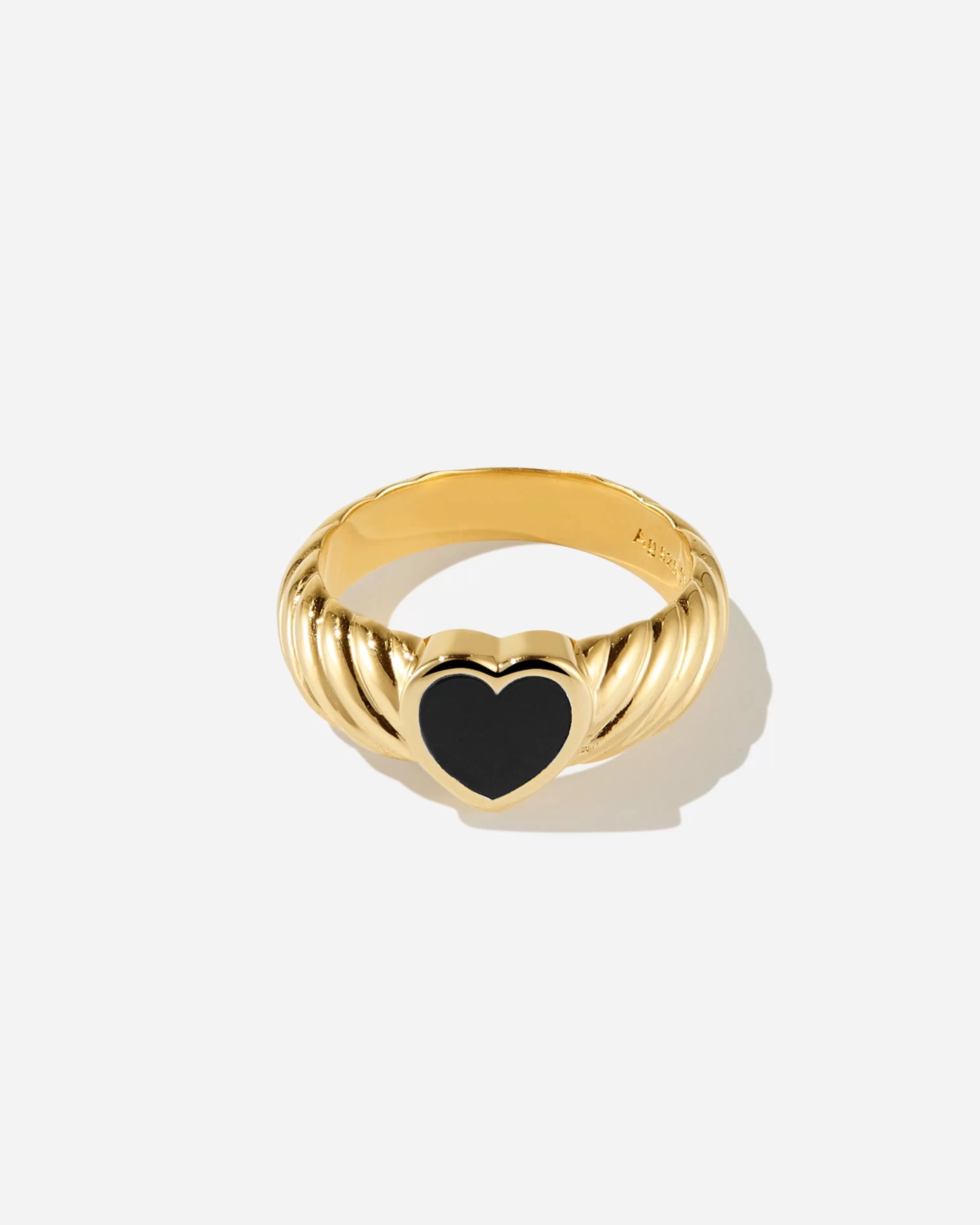 BRUNA The Label Stacking-Ringe | Edelsteine^Corvina Onyx Ring 18k Gold Vermeil & Edelsteine