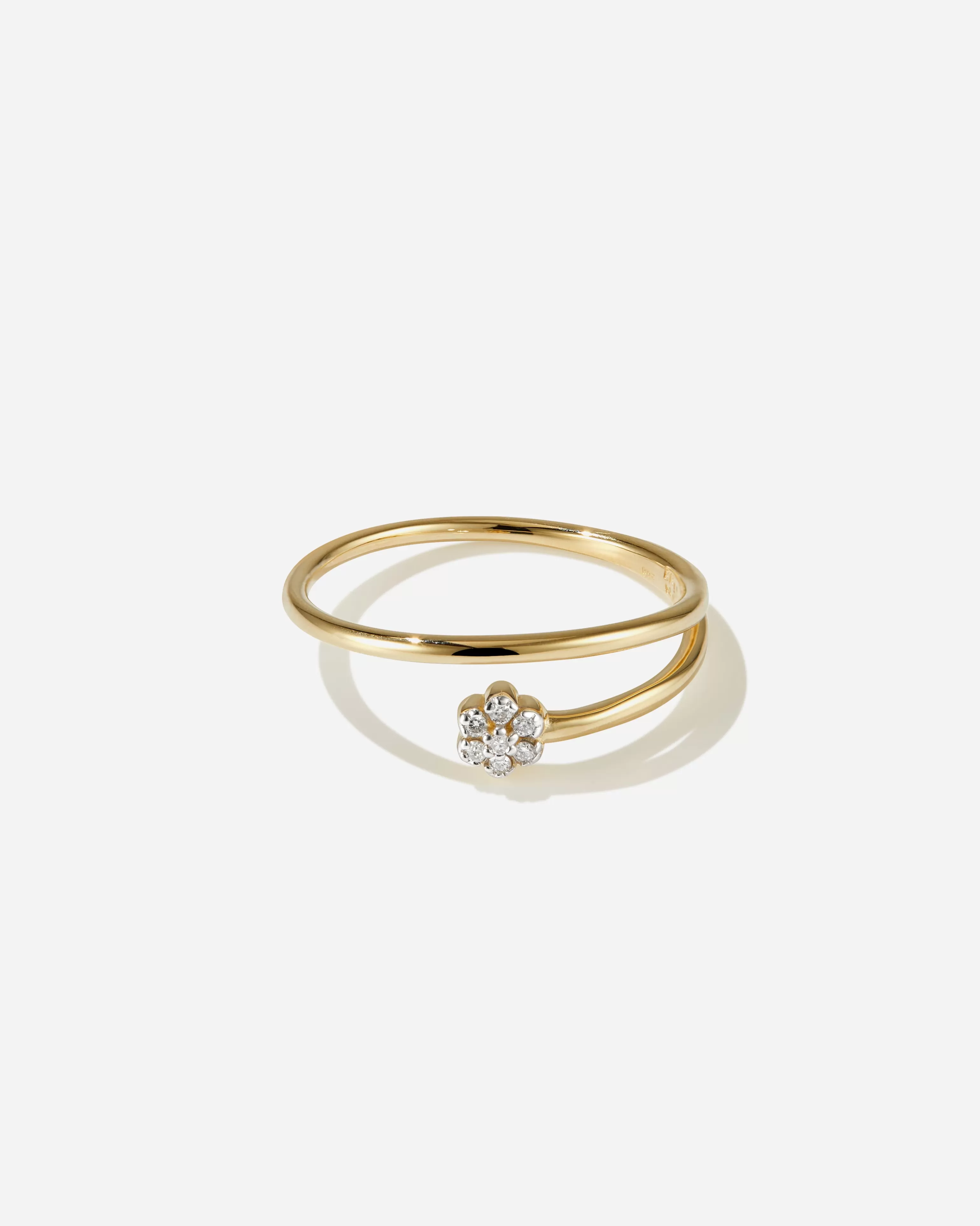 BRUNA The Label Verlobung^Dahlia Ring 14k Gelbgold & Laborgezüchtete Diamanten