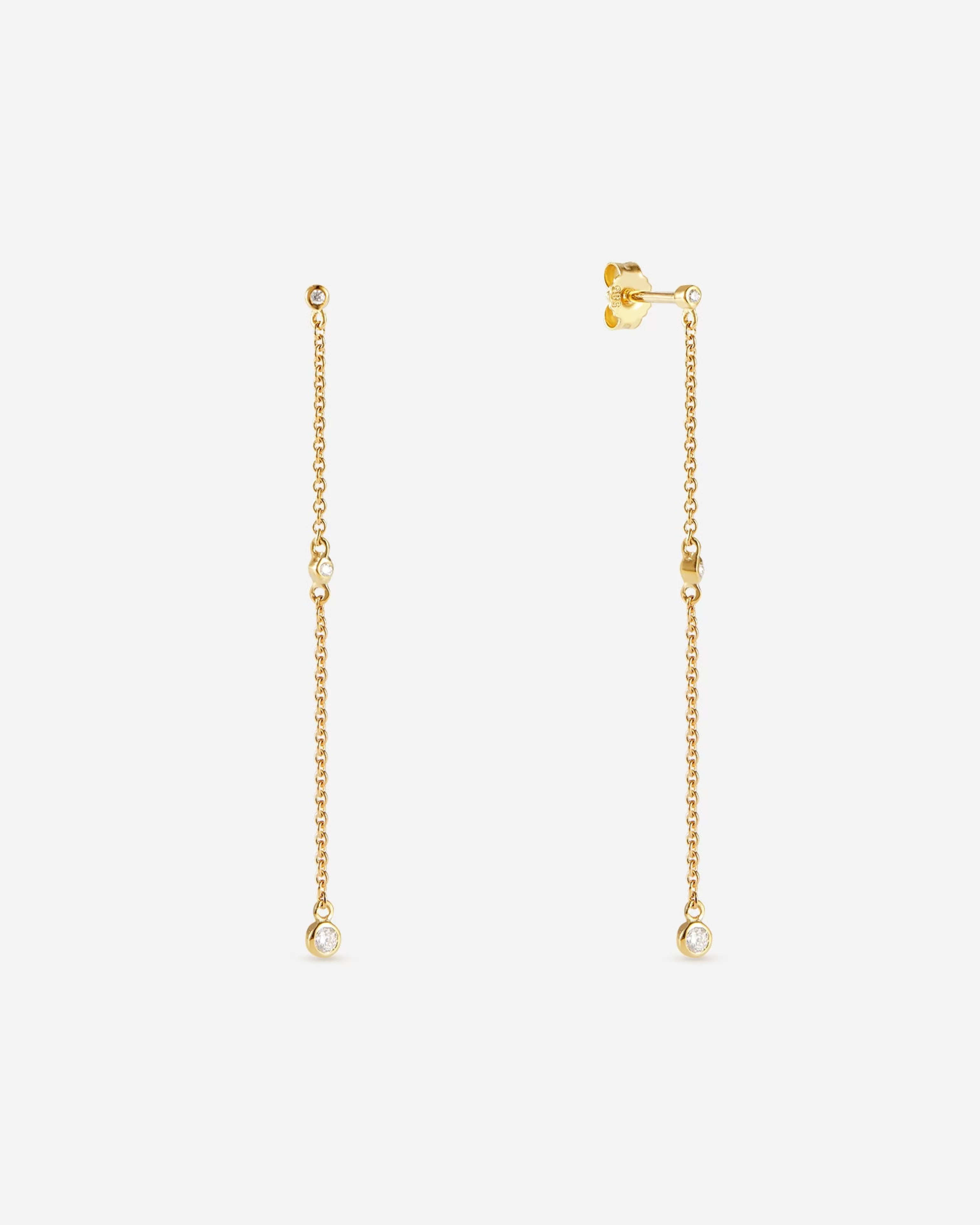 BRUNA The Label Drop^Favola Drop Earrings 14k Gelbgold & Laborgezüchtete Diamanten