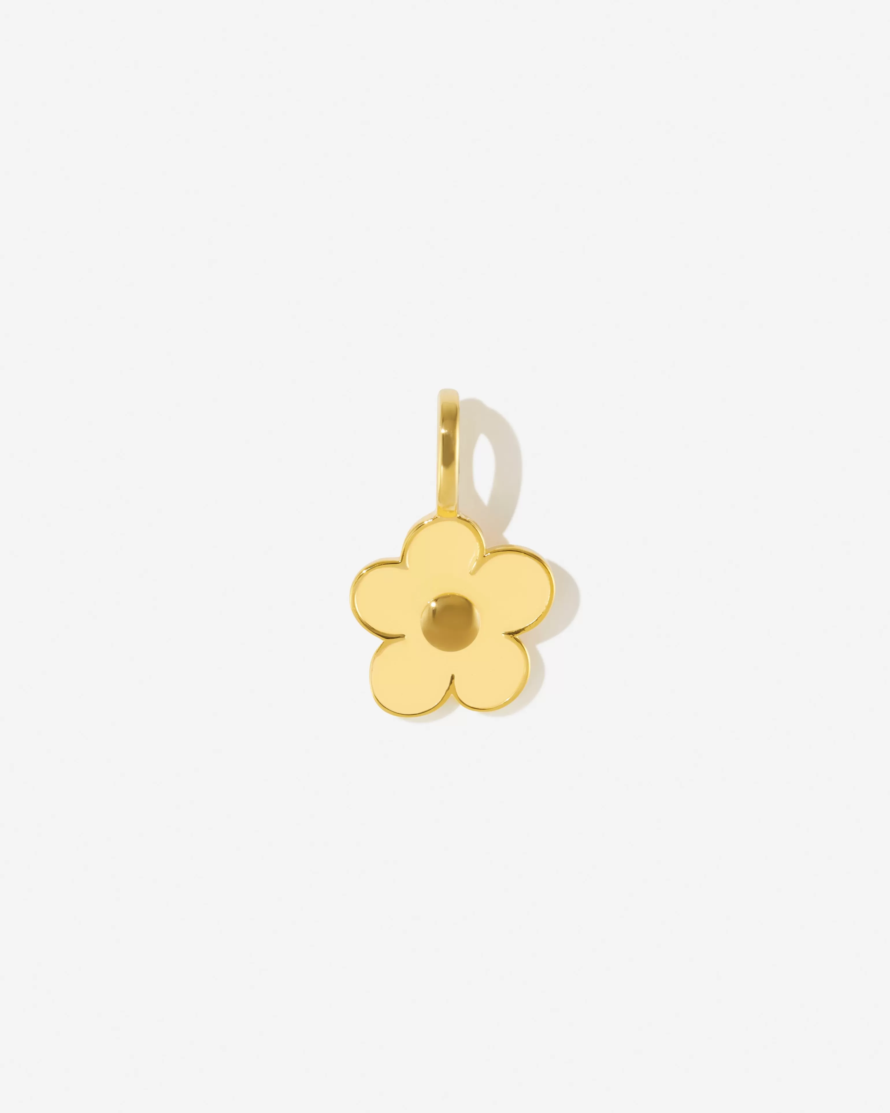 BRUNA The Label Kettenanhänger^Fleur Charm Buttermilk 18k Gold Vermeil & Emaille