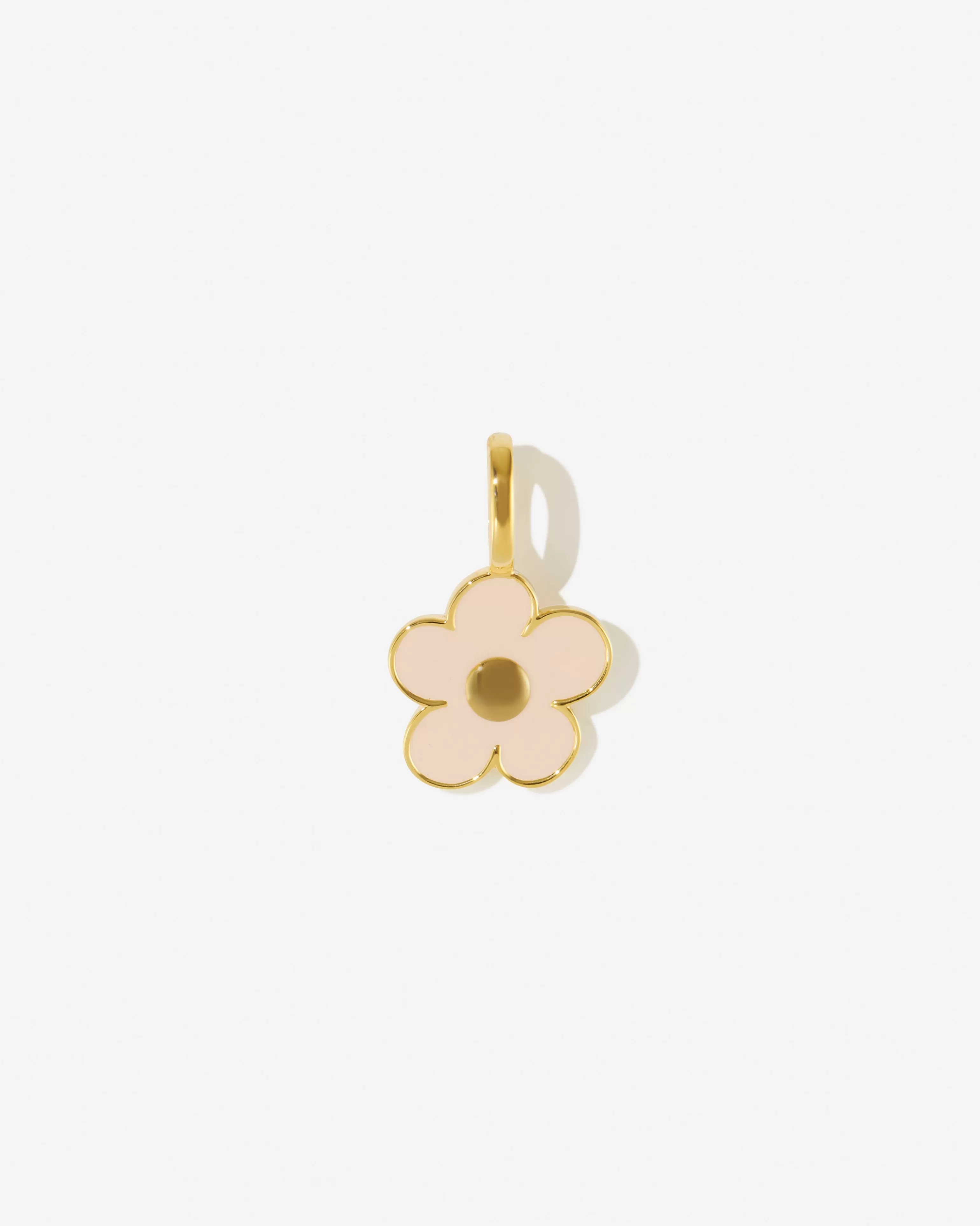 BRUNA The Label Kettenanhänger^Fleur Charm Seashell 18k Gold Vermeil & Emaille