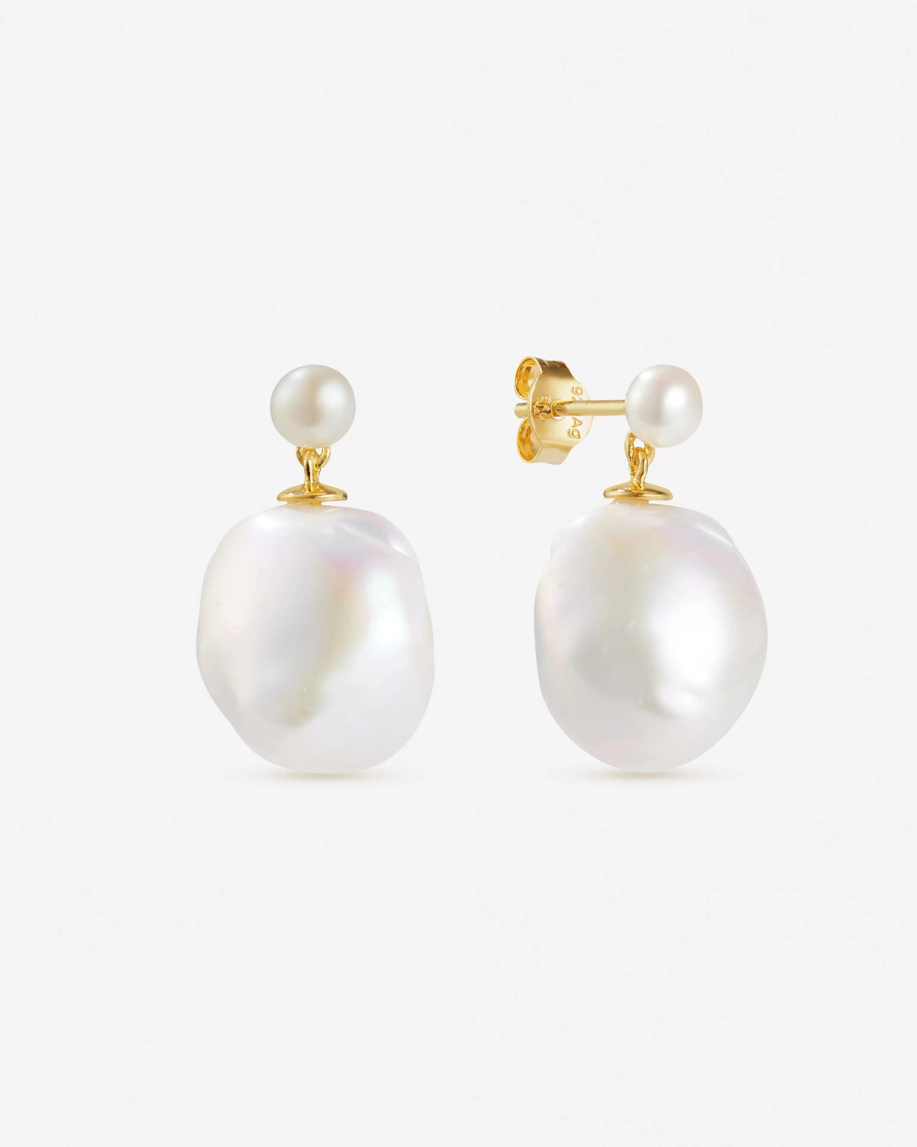 BRUNA The Label Perlen^Genova Earrings 18k Gold Vermeil & Perlen