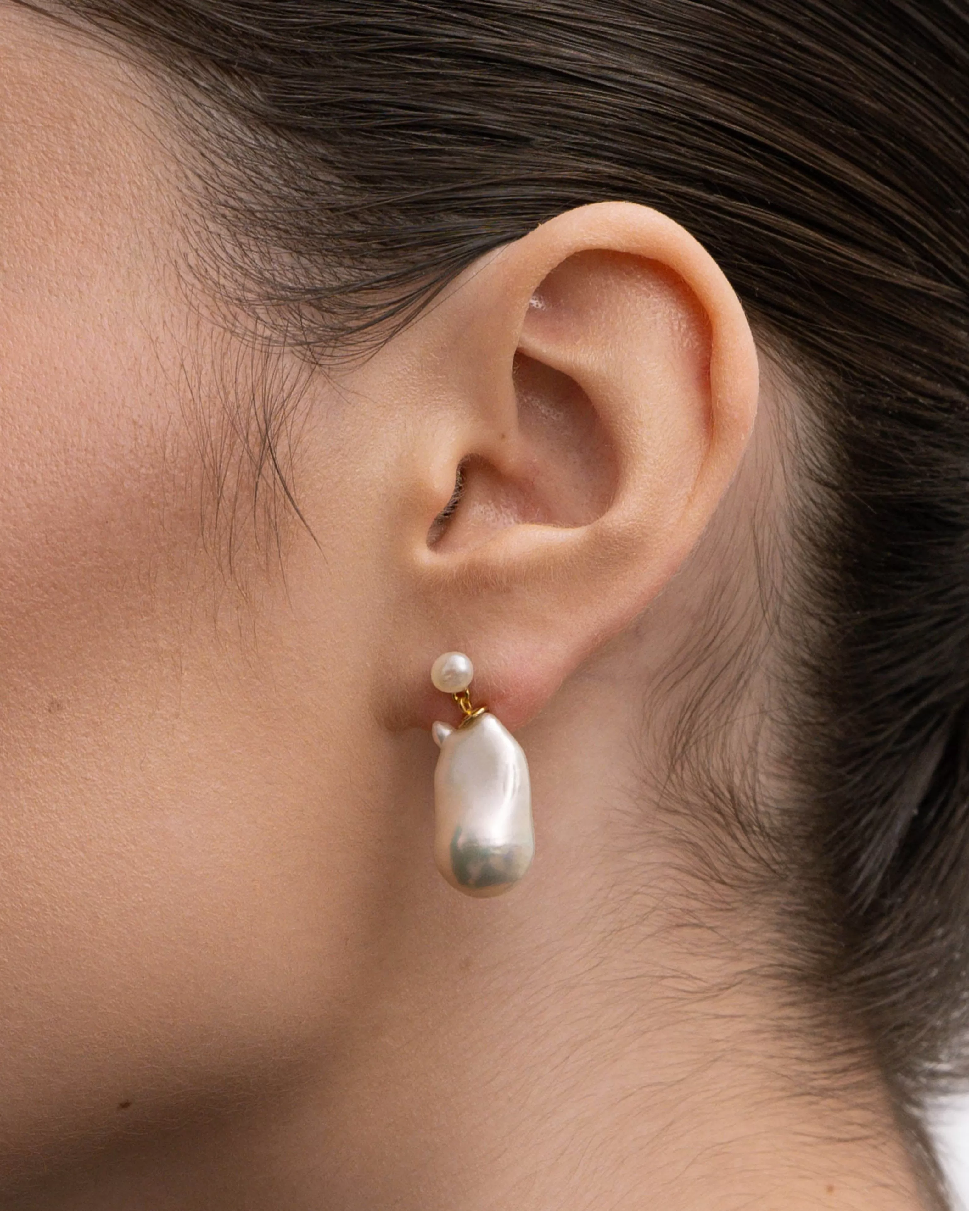 BRUNA The Label Perlen^Genova Earrings 18k Gold Vermeil & Perlen