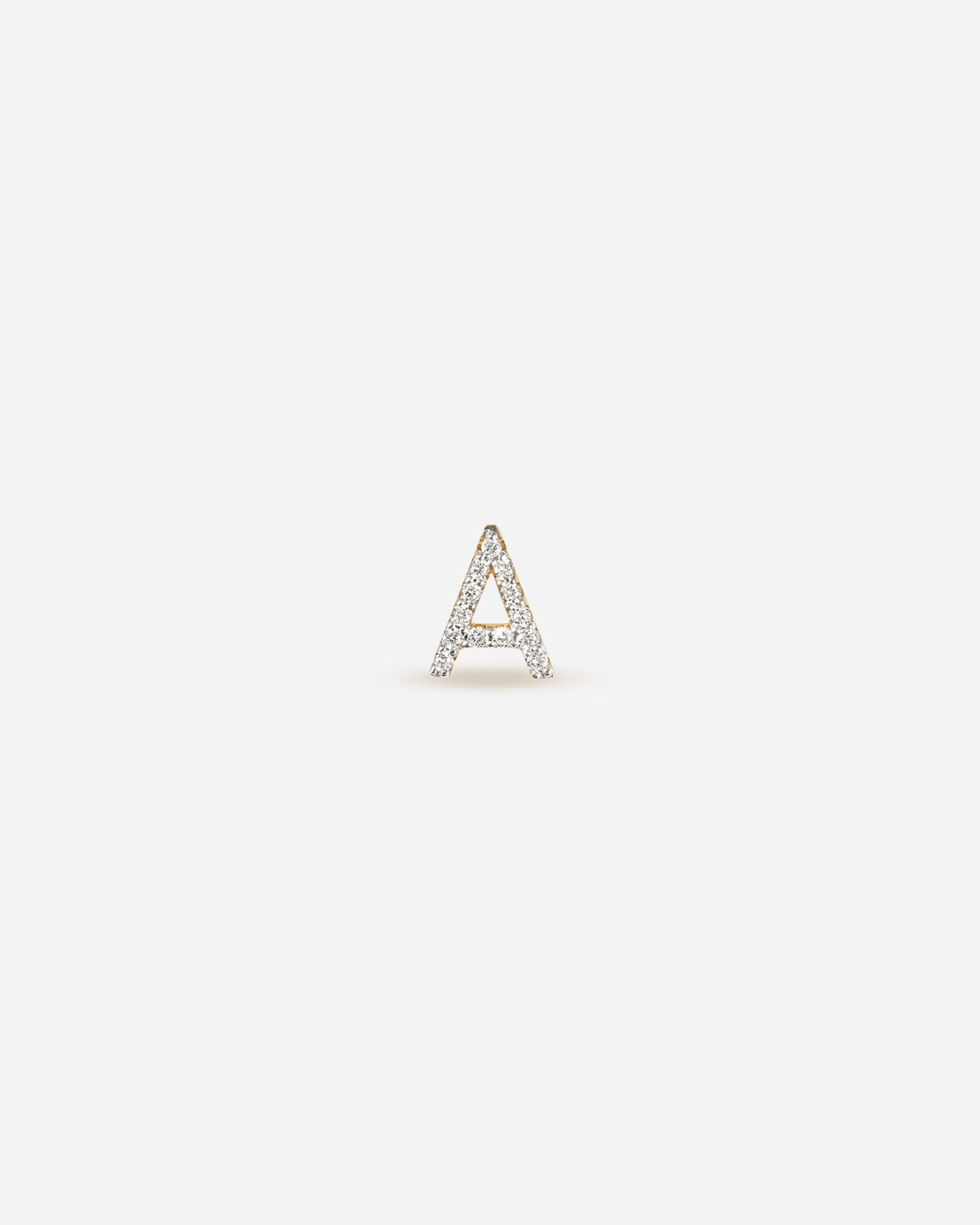 BRUNA The Label Studs^Lab-Grown Diamond Letter Stud 14k Gelbgold & Laborgezüchtete Diamanten