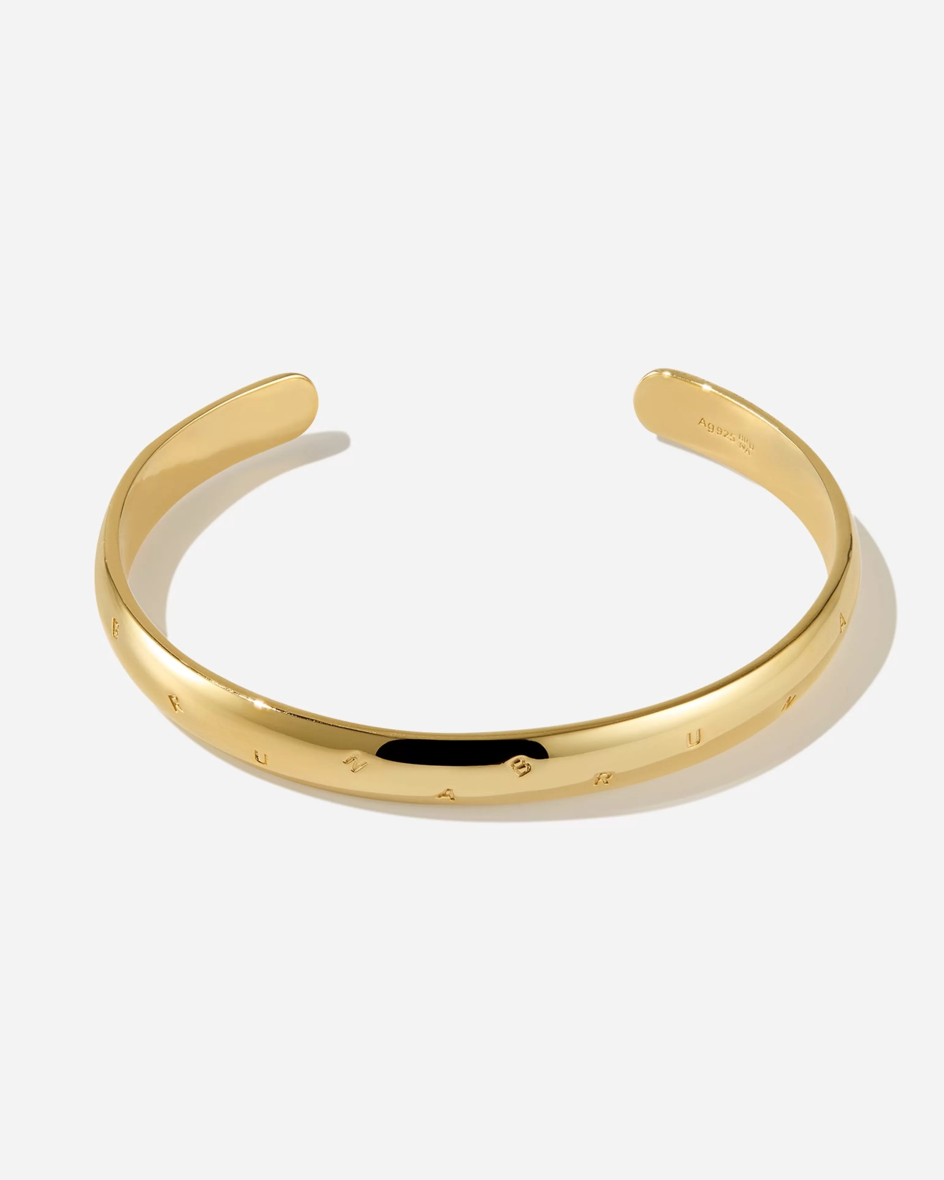 BRUNA The Label Armreifen^Liguria Logo Cuff Bracelet 18k Gold Vermeil