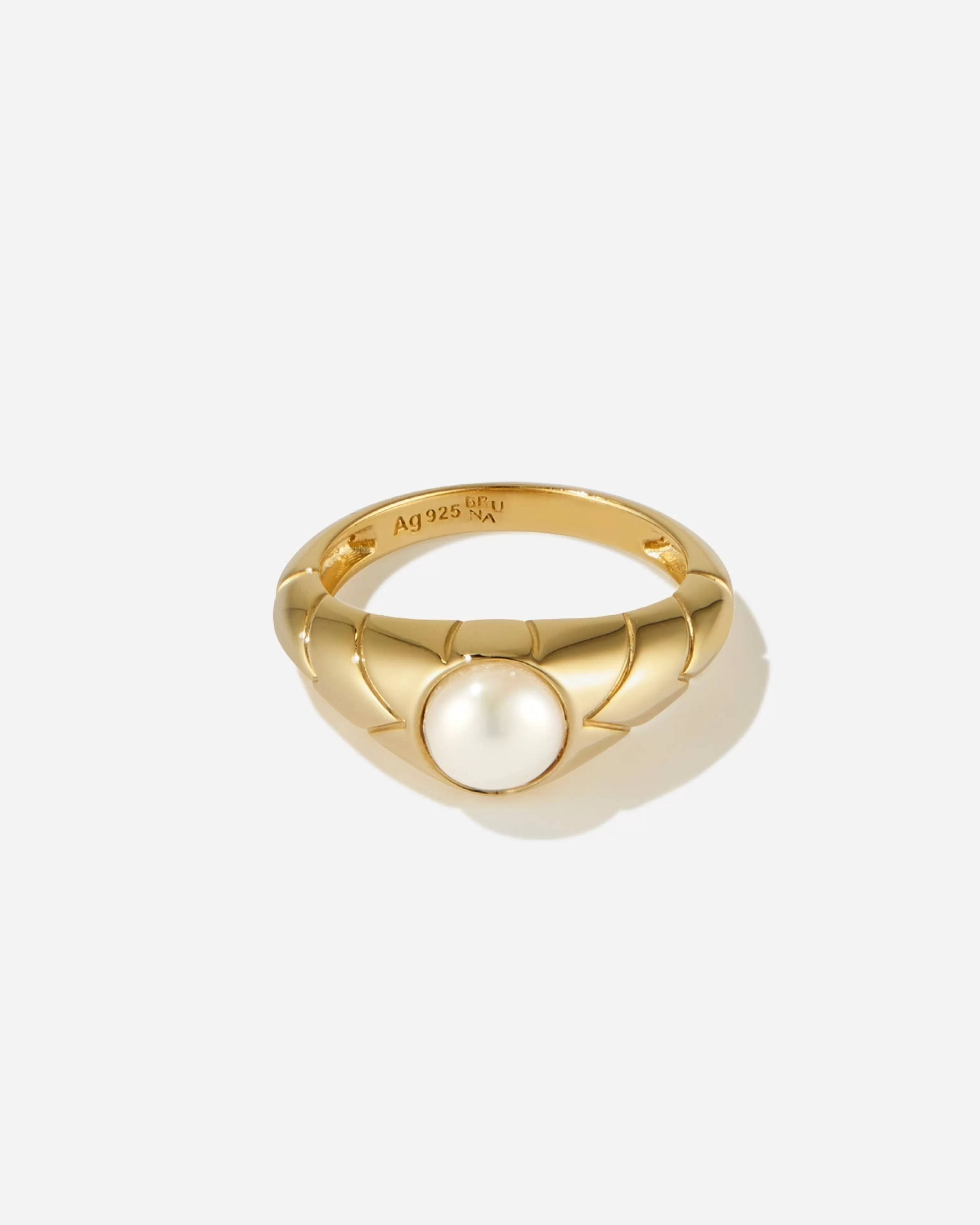 BRUNA The Label Stacking-Ringe | Perlen^Limoges Ring 18k Gold Vermeil & Perlen