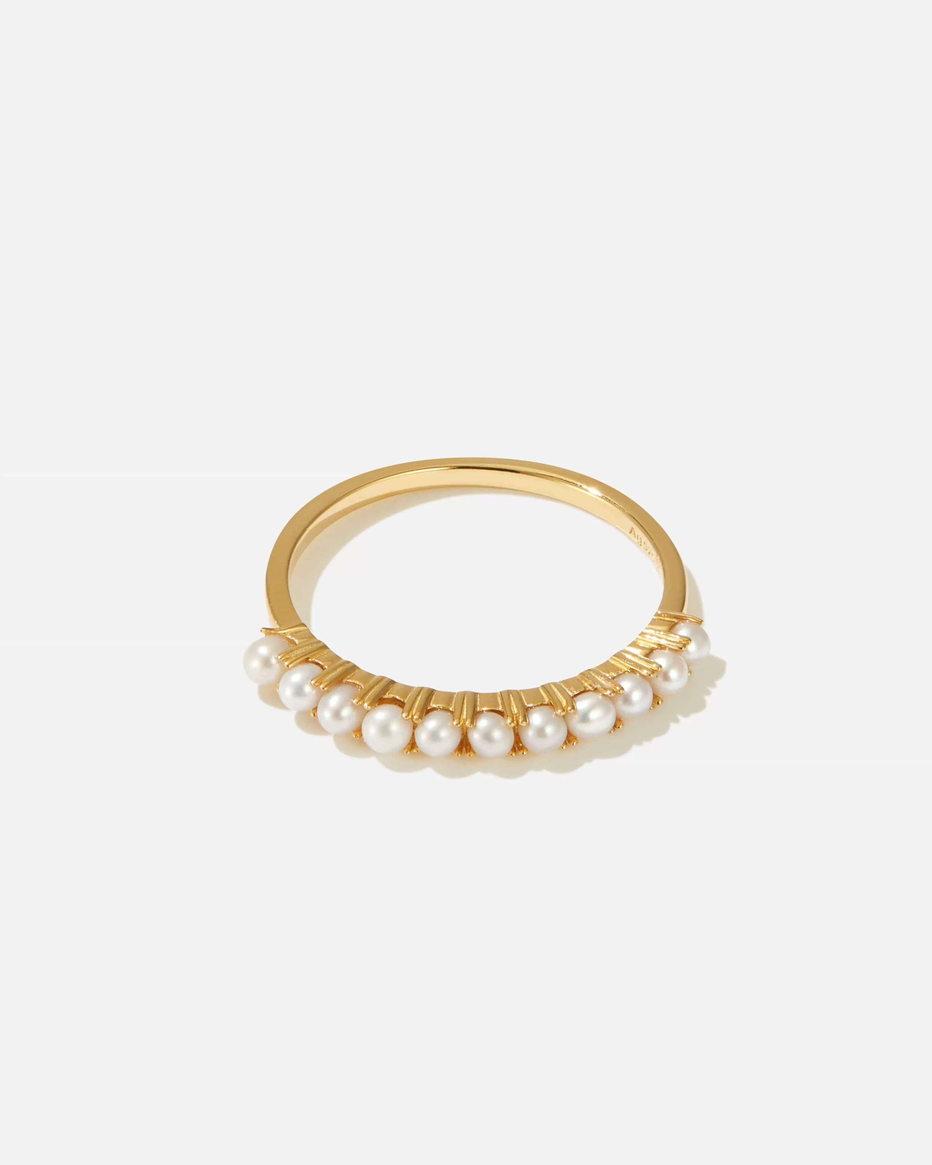 BRUNA The Label Stacking-Ringe | Perlen^Marino Ring 18k Gold Vermeil & Perlen