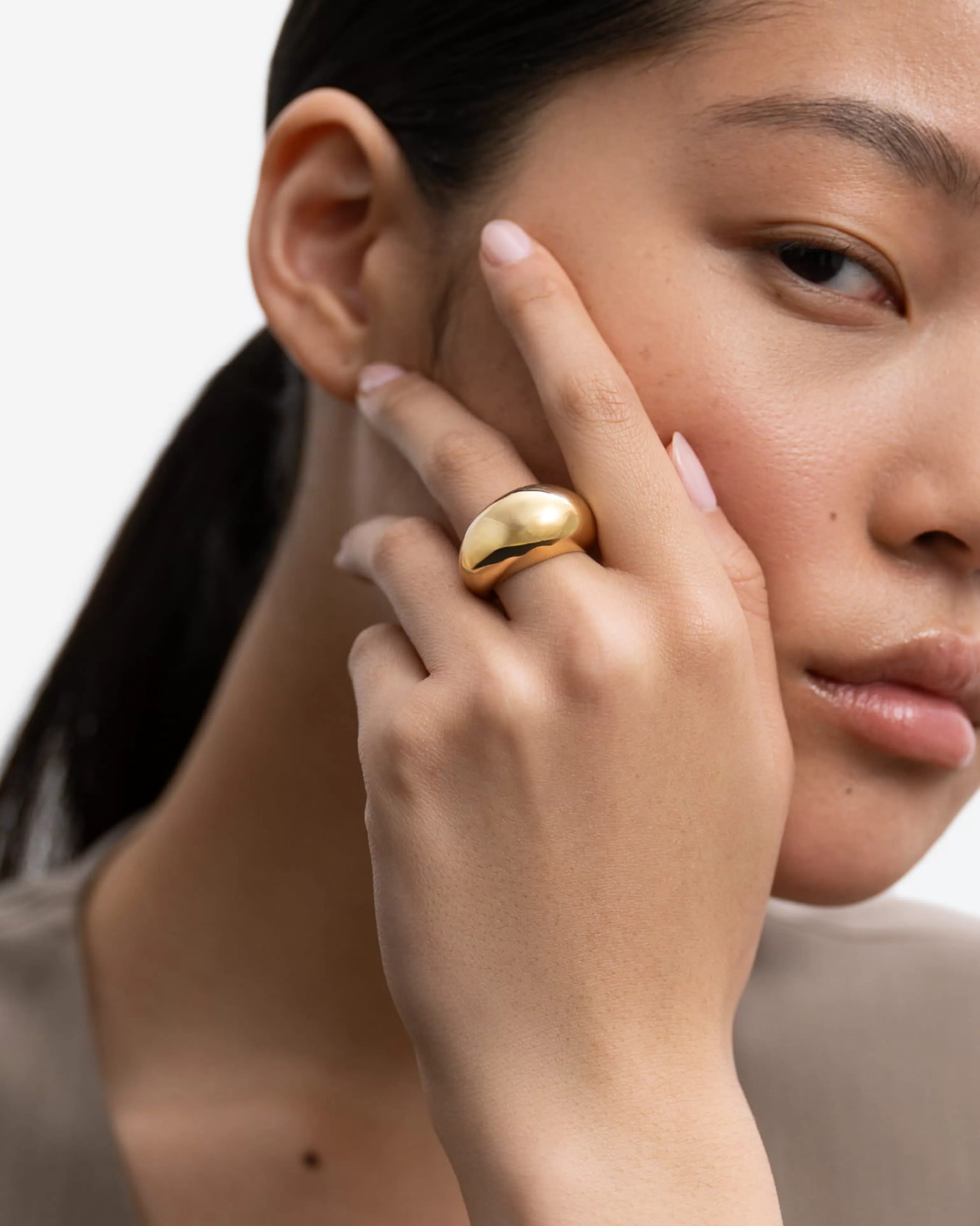 BRUNA The Label Stacking-Ringe | Statement^Peony Bold Ring