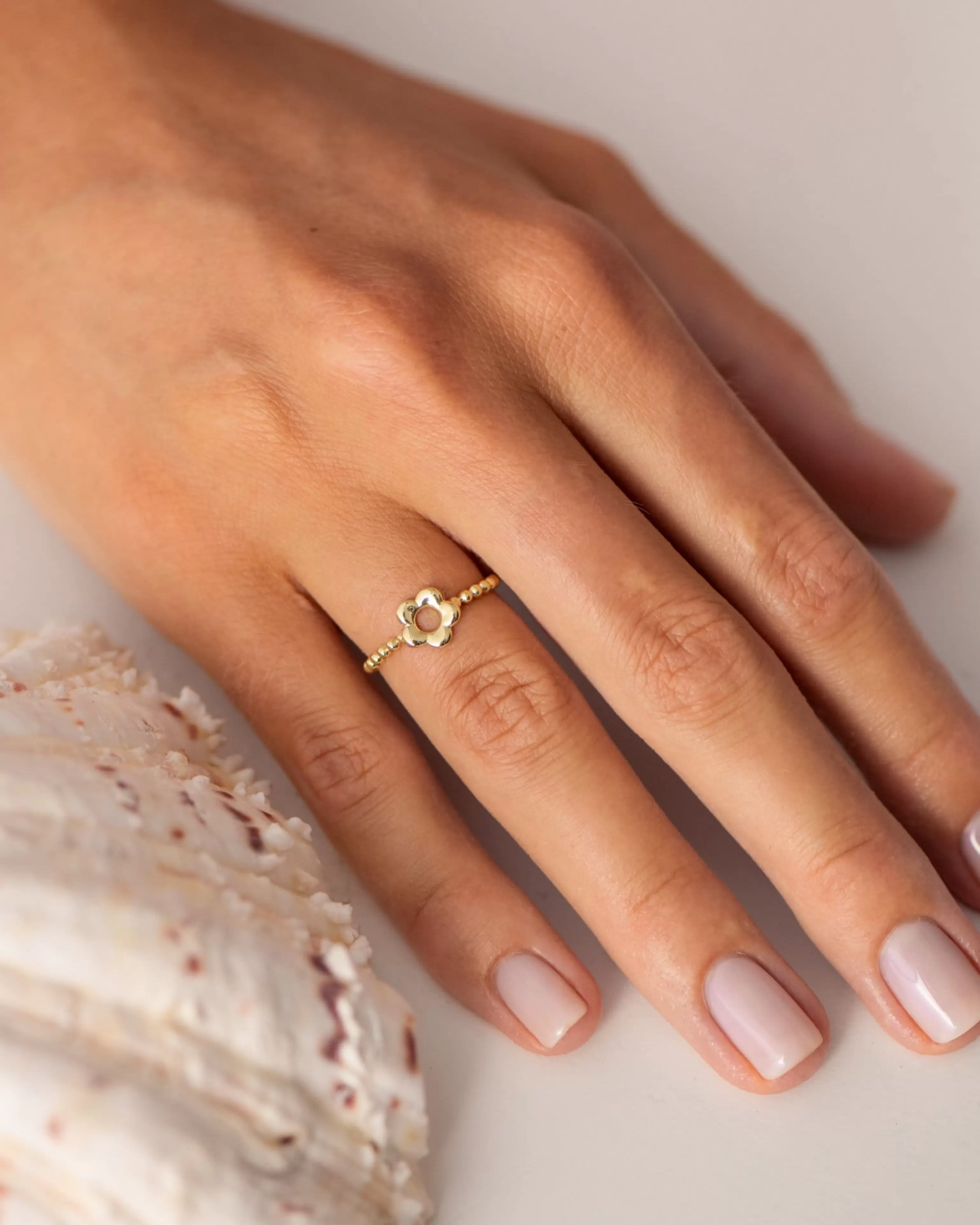 BRUNA The Label Stacking-Ringe | Filigran^Prado Ring 18k Gold Vermeil