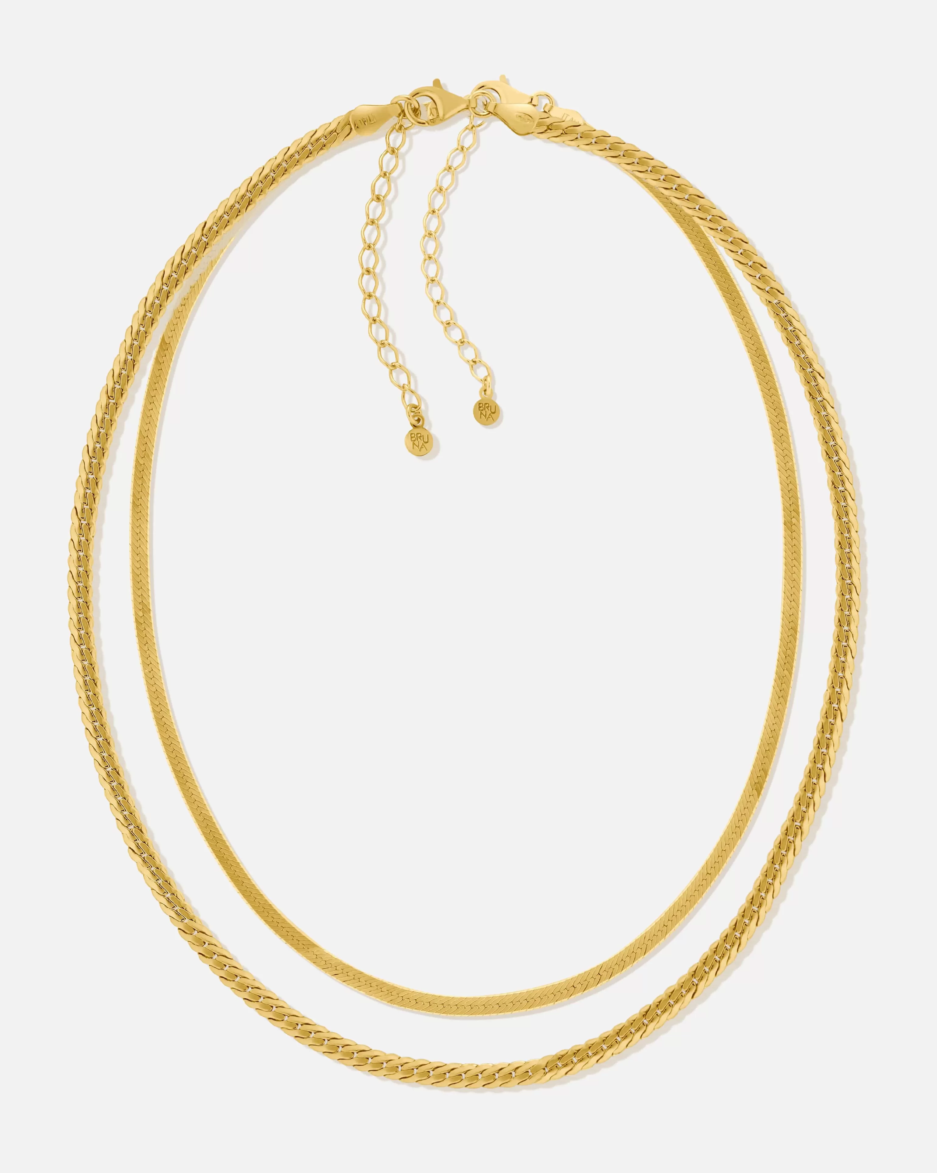 BRUNA The Label Statement-Schmuck^Ravenna Set 18k Gold Vermeil