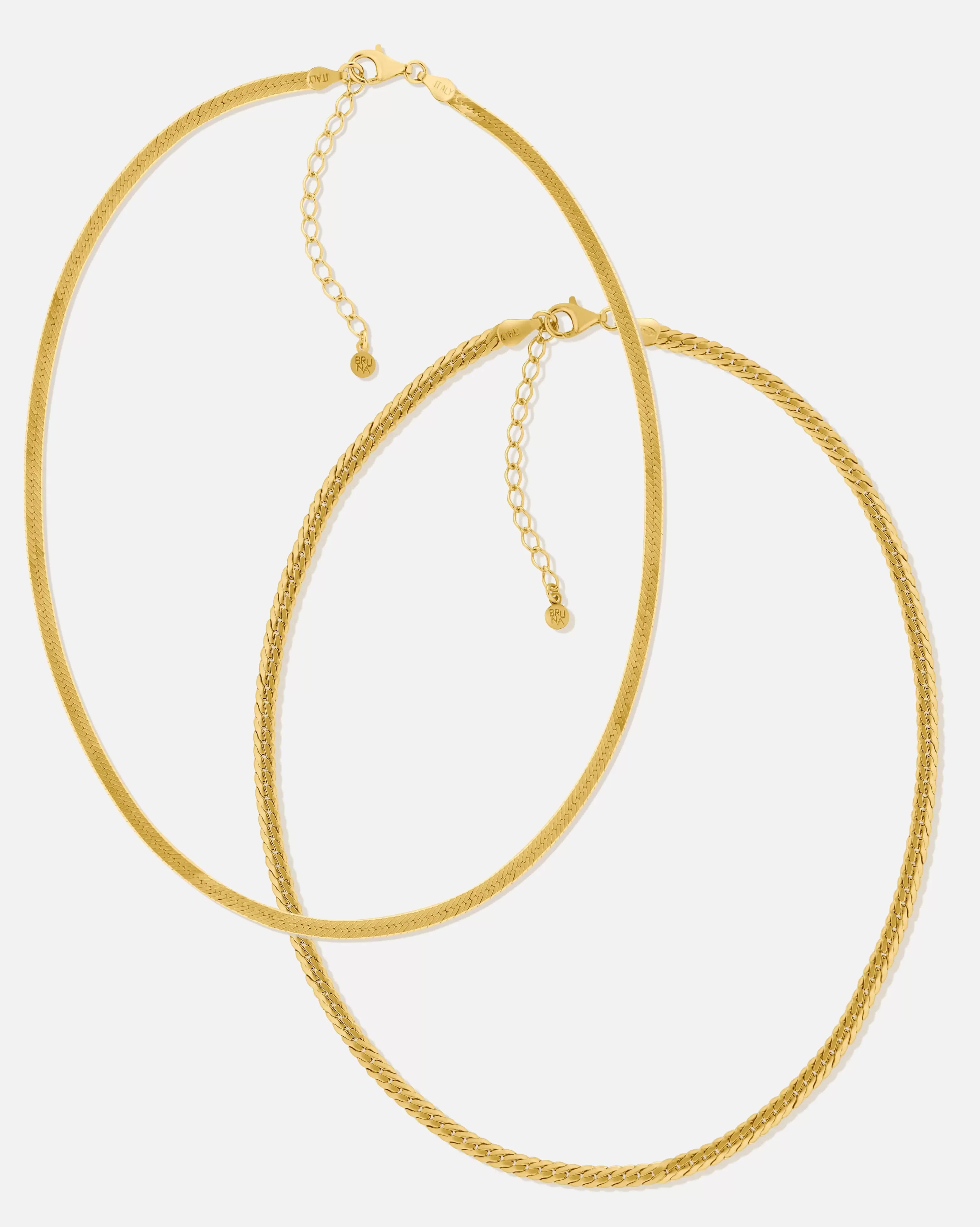 BRUNA The Label Statement-Schmuck^Ravenna Set 18k Gold Vermeil