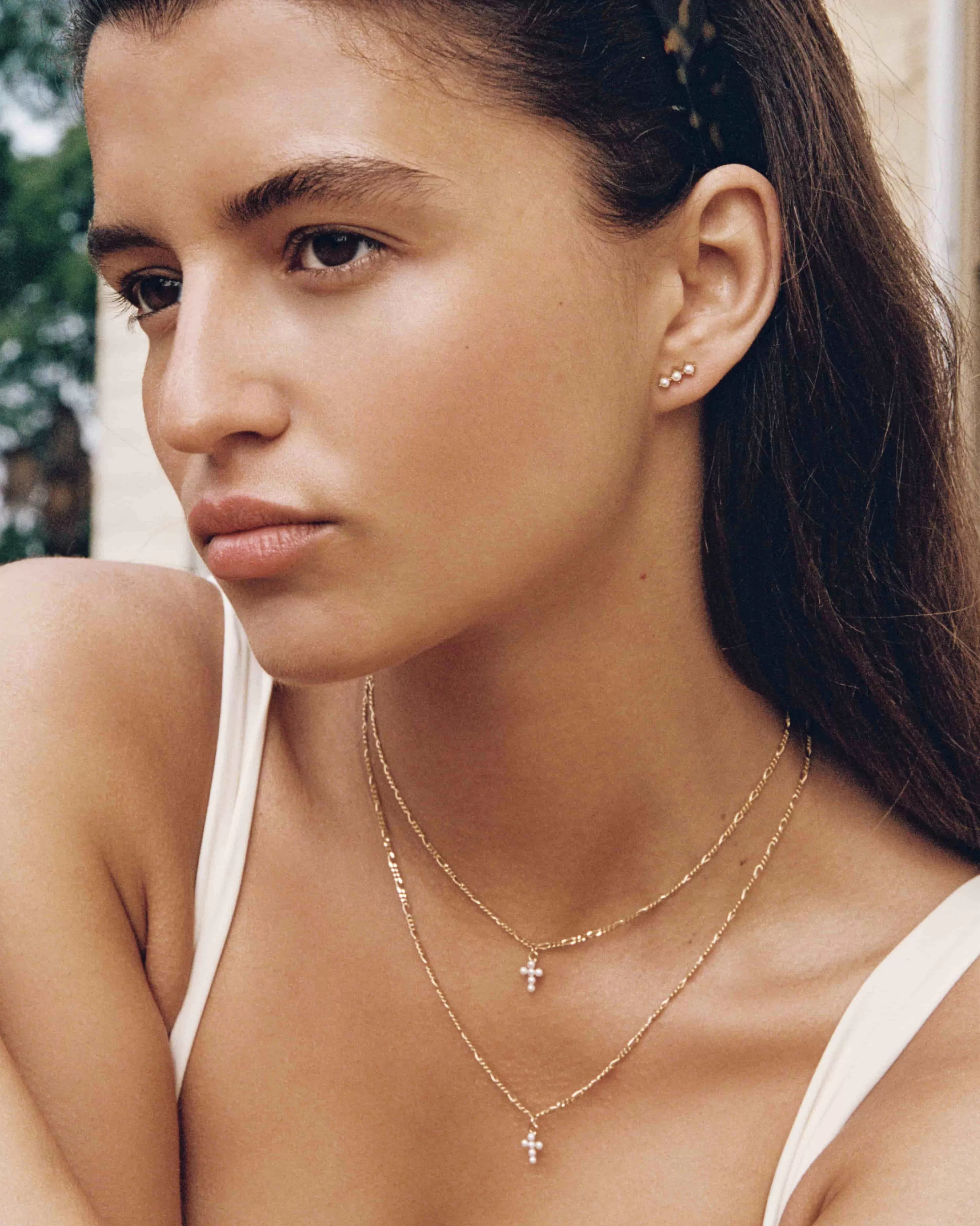 BRUNA The Label Studs | Perlen^Rochelle Earrings 18k Gold Vermeil & Perlen