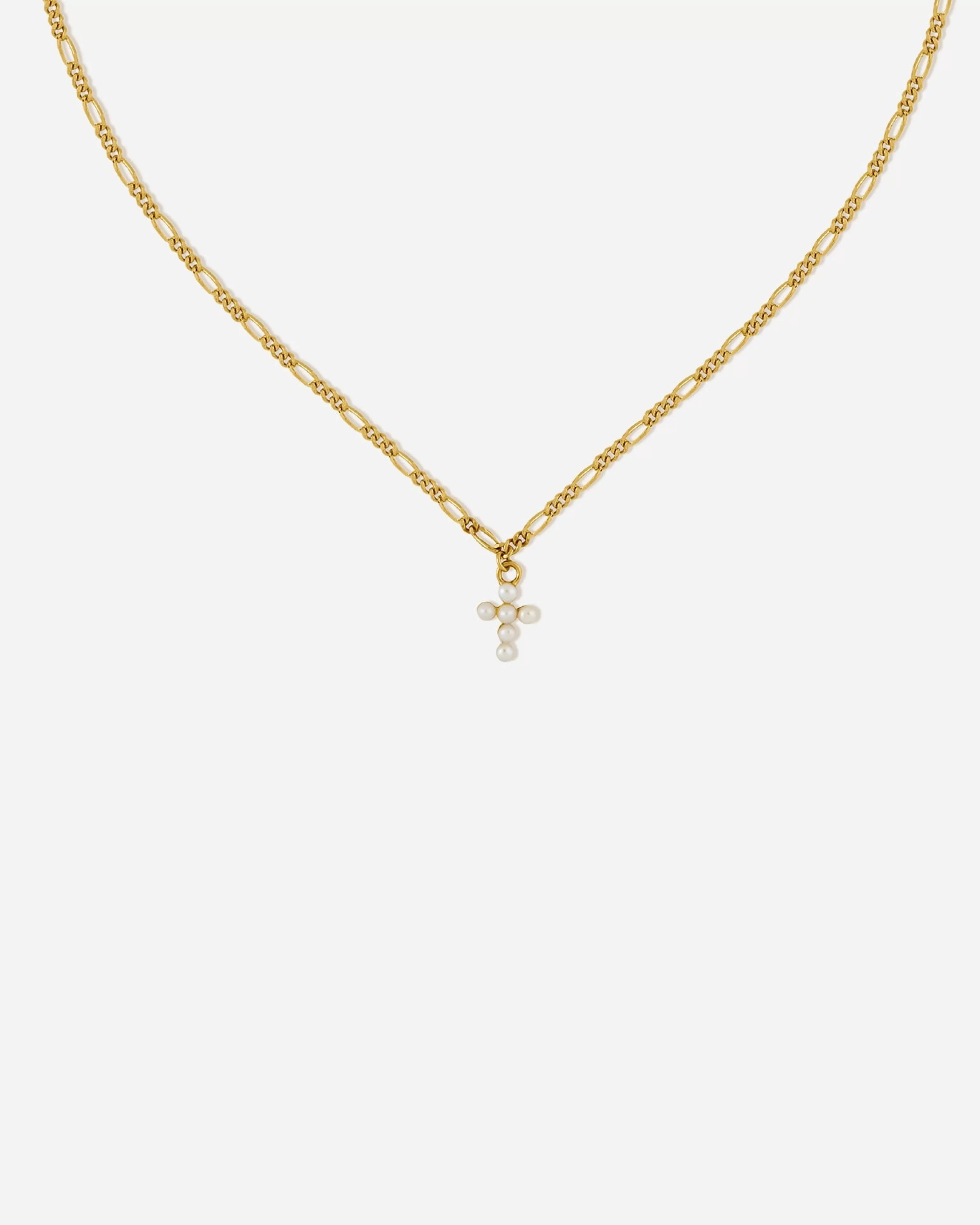 BRUNA The Label Charms | Perlen^Saint-Savin Choker 18k Gold Vermeil & Perlen