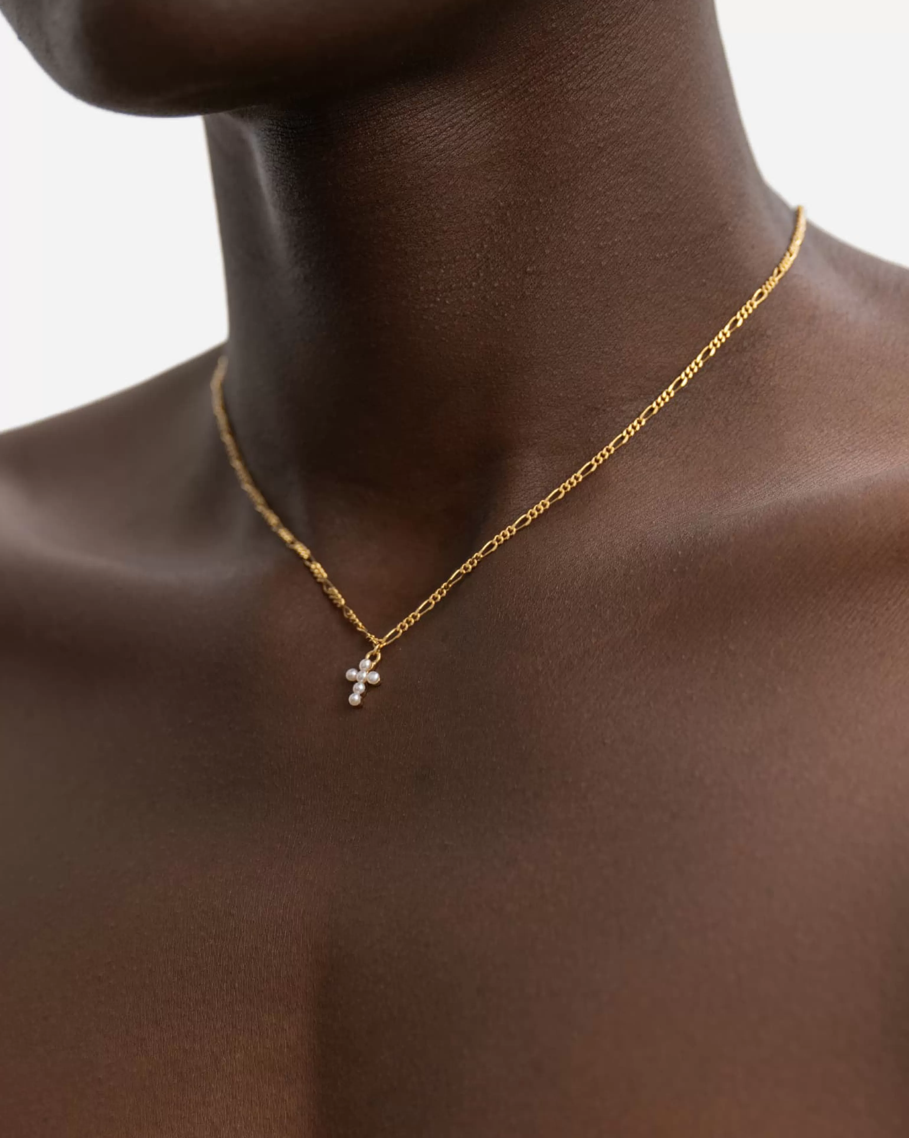 BRUNA The Label Charms | Perlen^Saint-Savin Choker 18k Gold Vermeil & Perlen