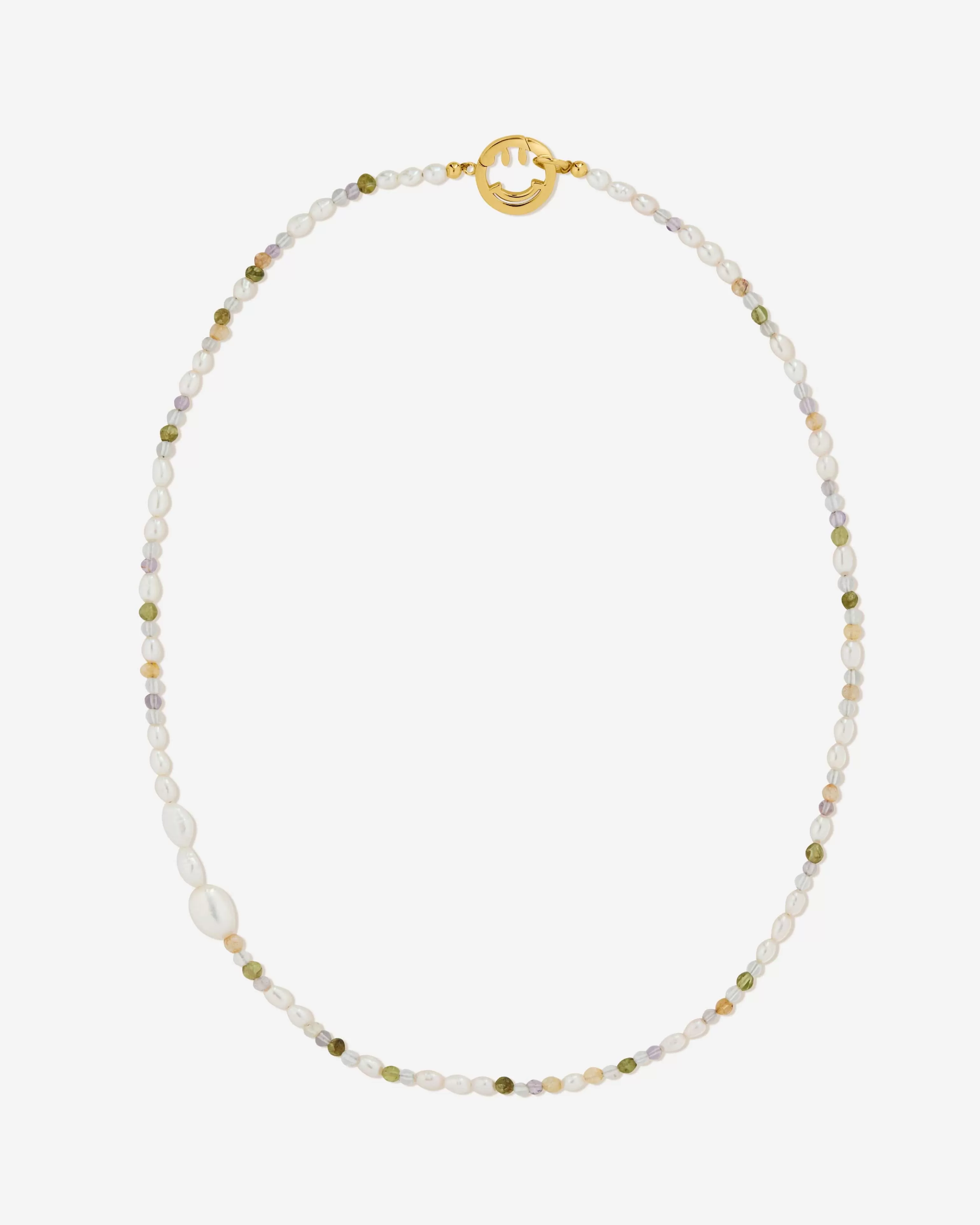 BRUNA The Label Bunt | Perlen^Sicily Necklace 18k Gold Vermeil & Perlen