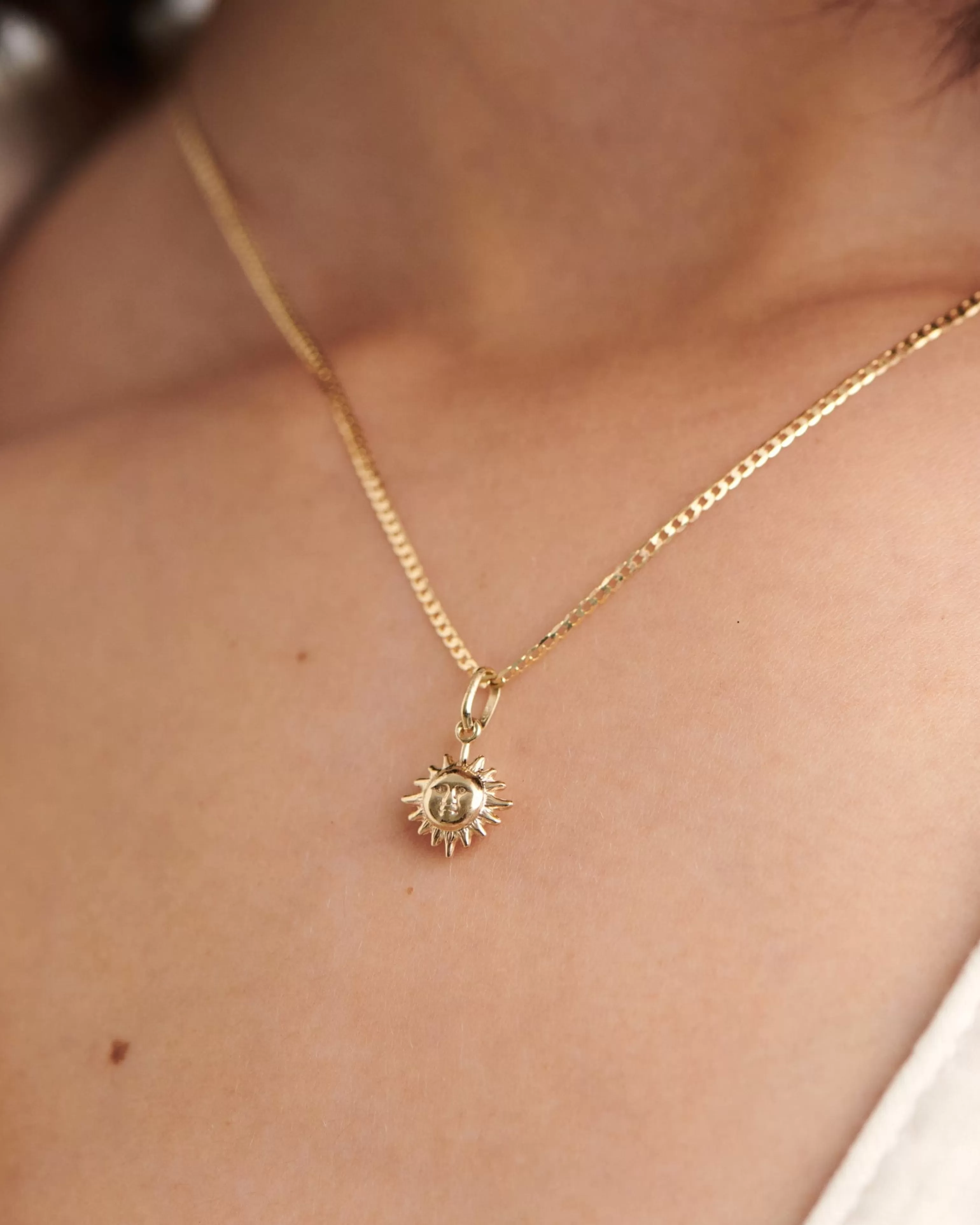 BRUNA The Label Kettenanhänger^Solana 14k Gold Charm 14k Gelbgold