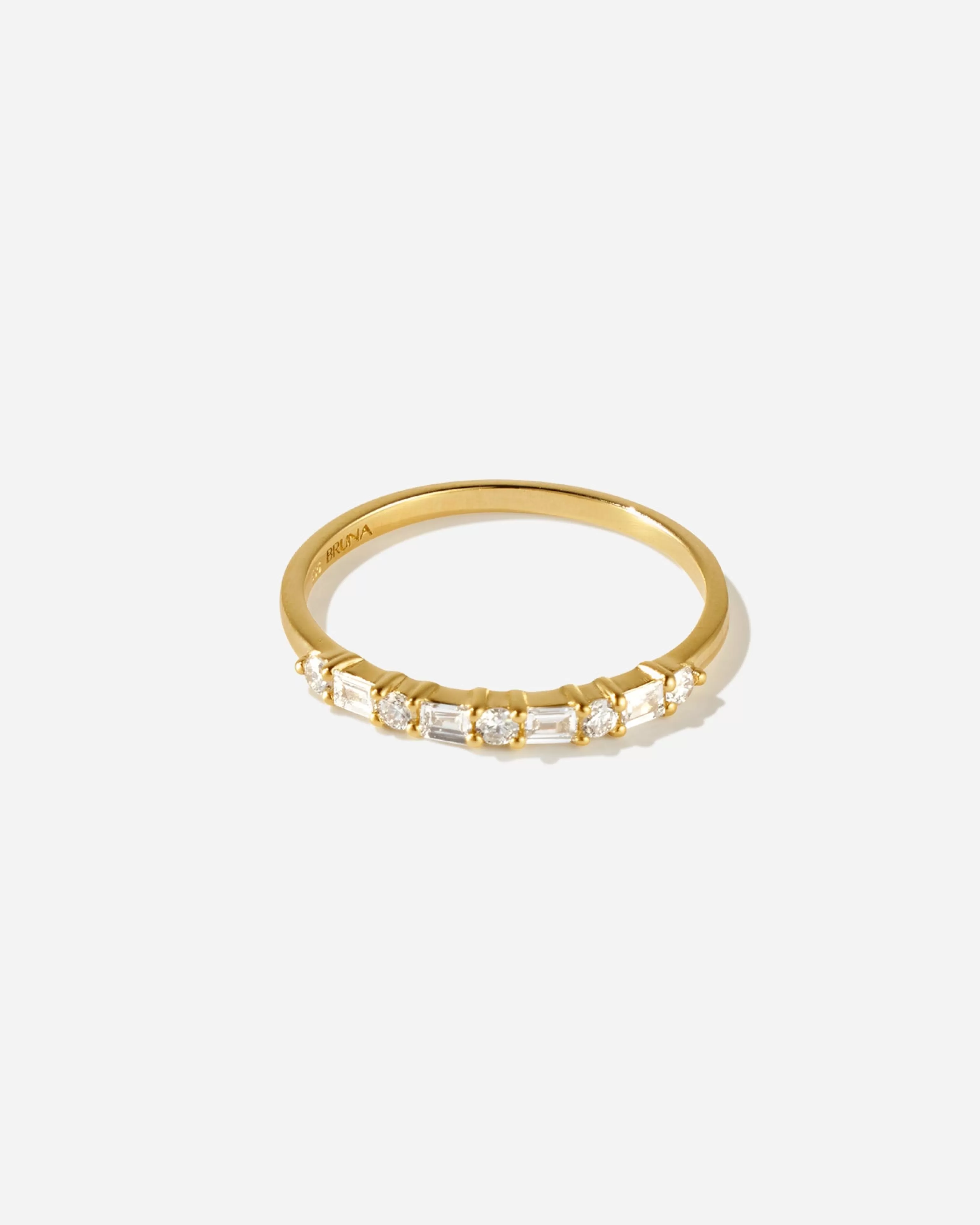 BRUNA The Label Verlobung | Filigran^Éternité Ring 14k Gelbgold & Laborgezüchtete Diamanten