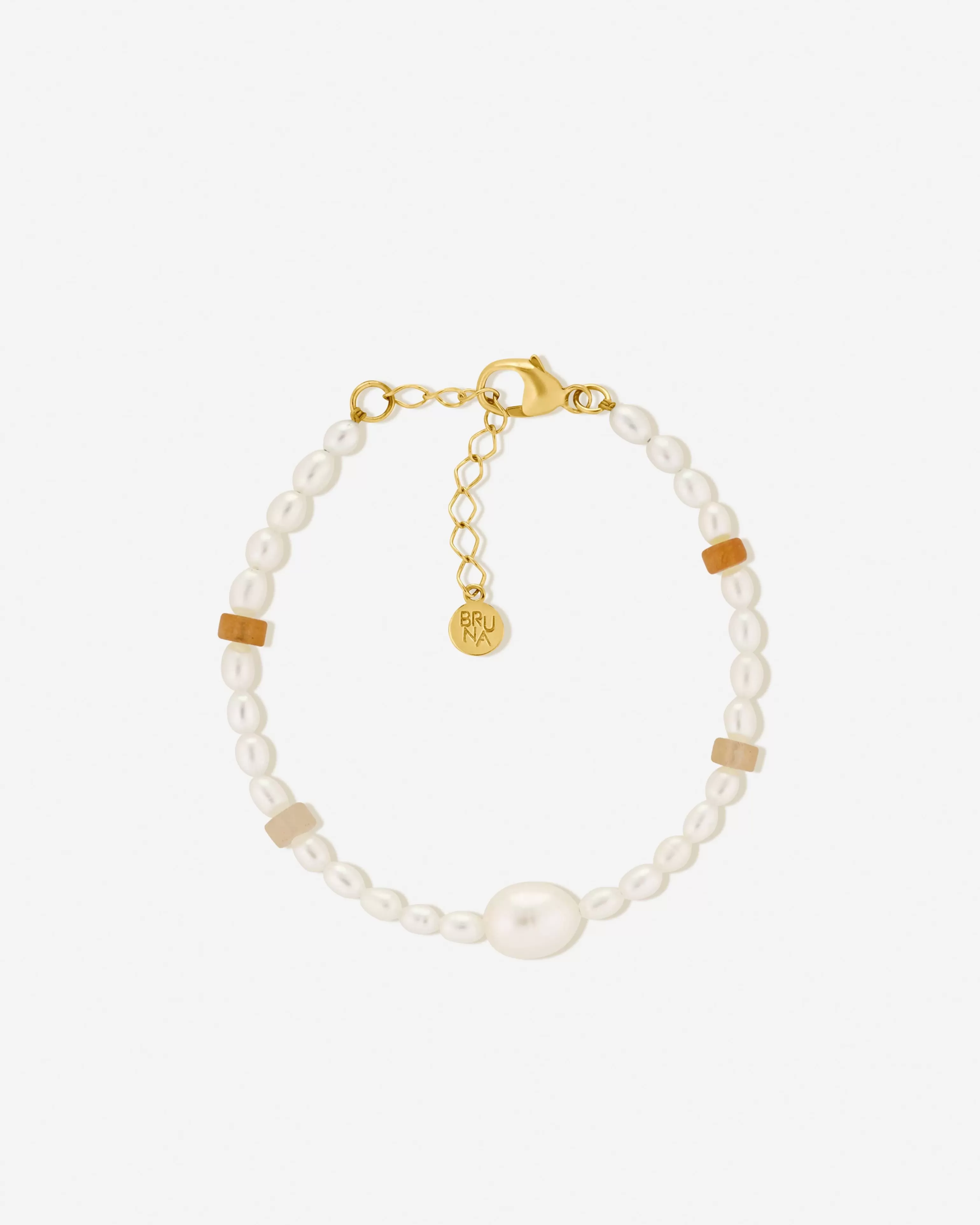 BRUNA The Label Perlen | Bunt^Terra Bracelet 18k Gold Vermeil & Perlen