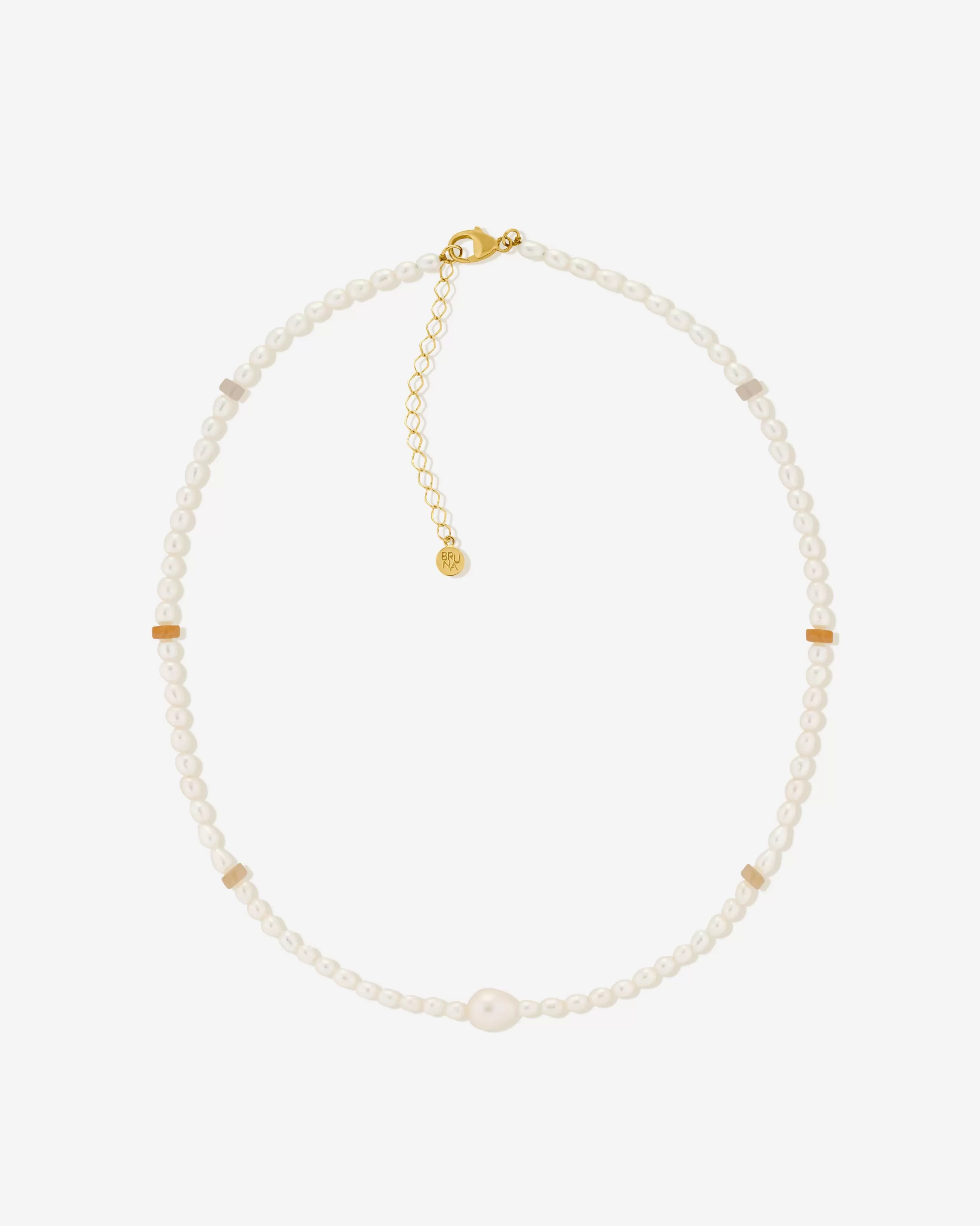 BRUNA The Label Perlen | Choker^Terra Choker 18k Gold Vermeil & Perlen