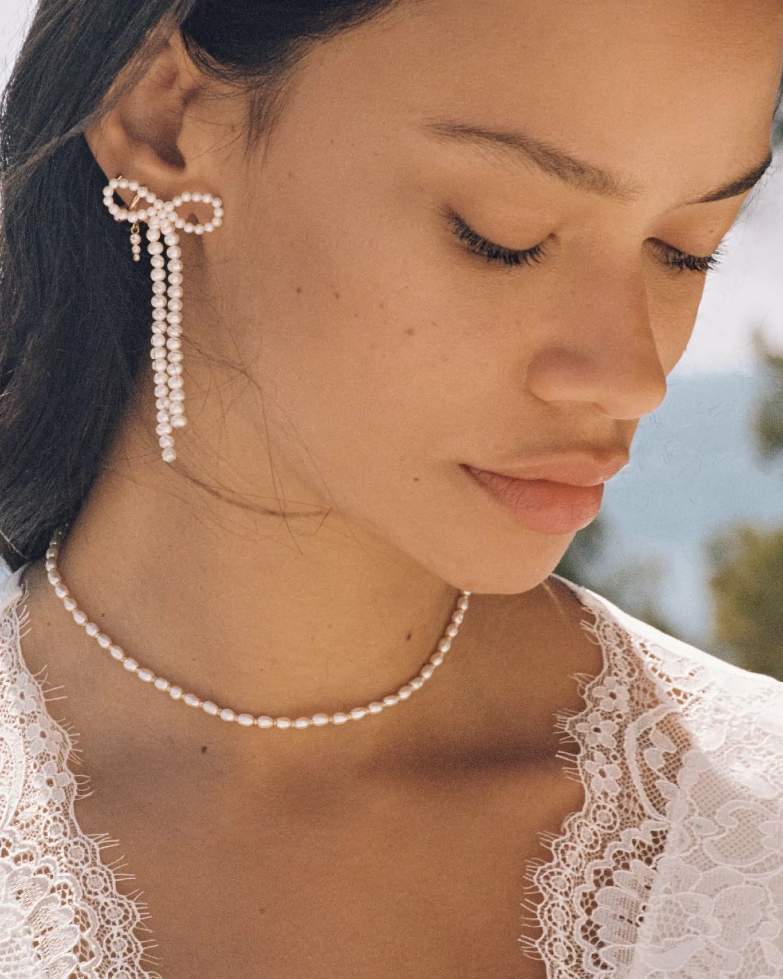 BRUNA The Label Ohrringe Mit Anhänger | Creolen^Verdon Hoops 14k Gelbgold & Laborgezüchtete Diamanten