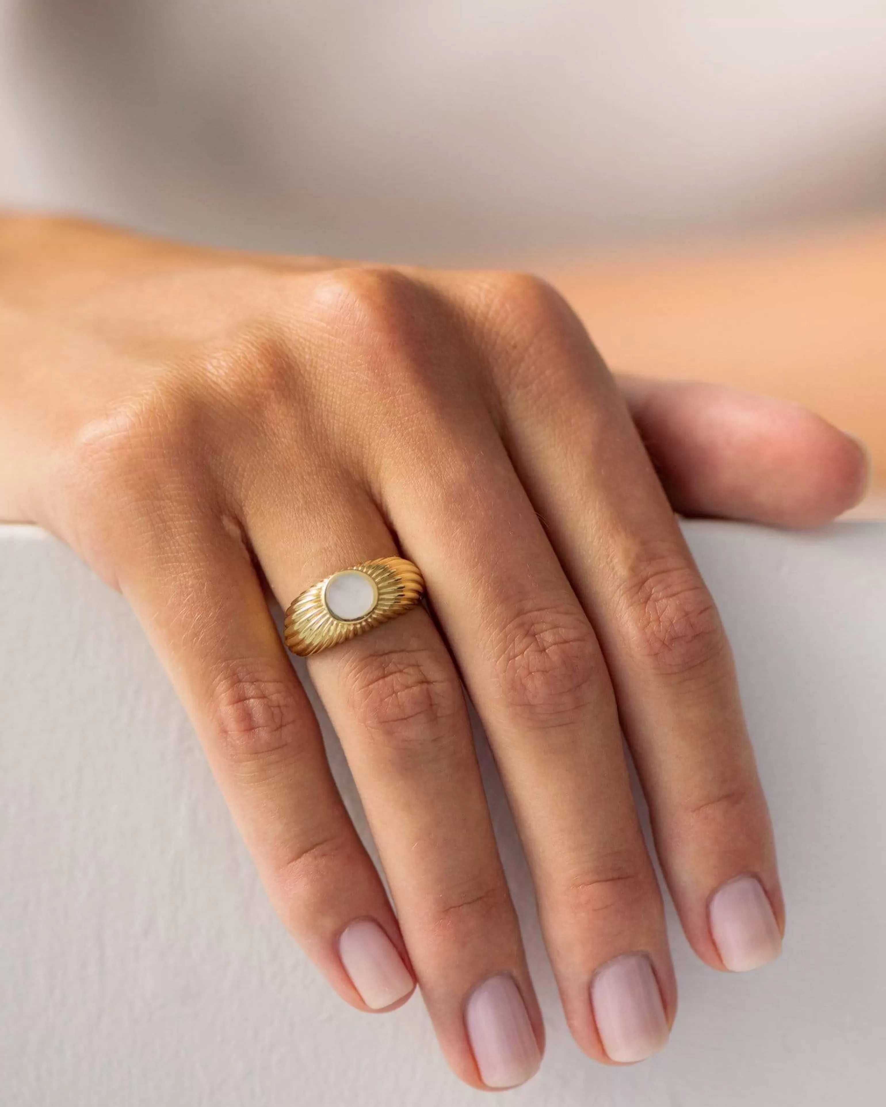 BRUNA The Label Edelsteine | Perlen^Viana Ring 18k Gold Vermeil & Perlen